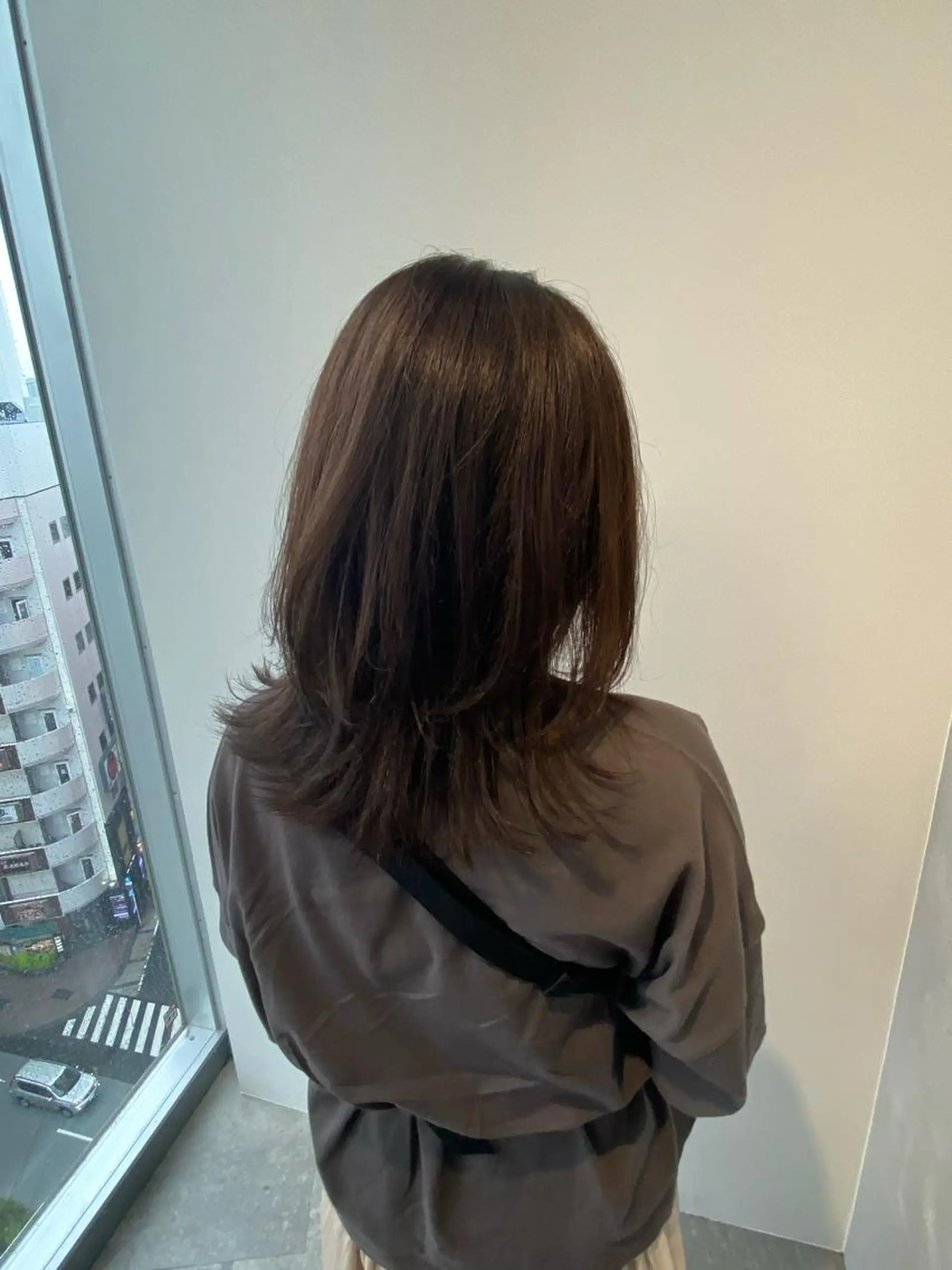 セミロング カラー ヘアアレンジ 【艶髪×韓国風】 毛流れ職人 RYOのヘアスタイル