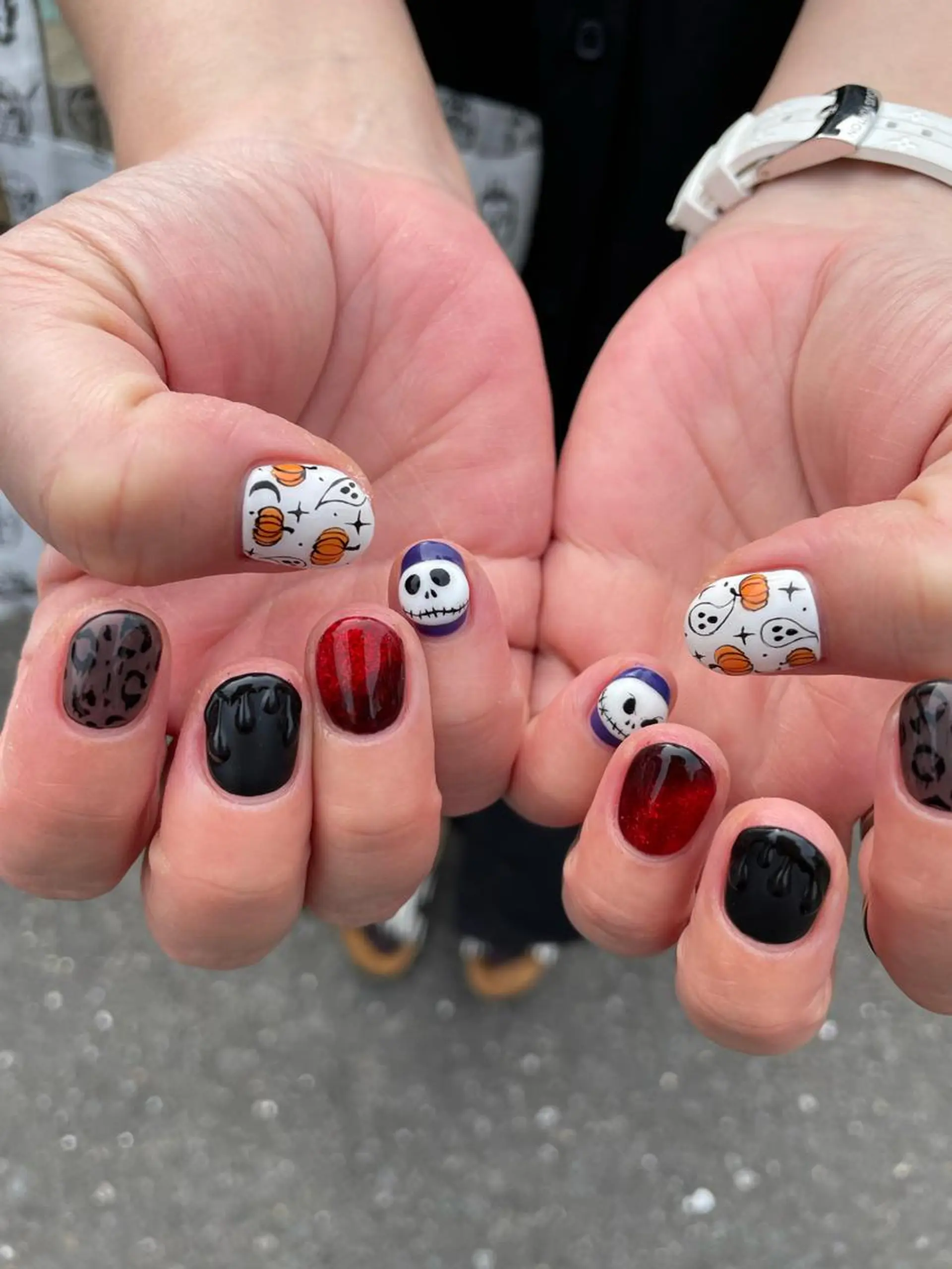 ネイル アートネイル ハロウィン ハンドネイル kipinail 川﨑えりかのネイルデザイン