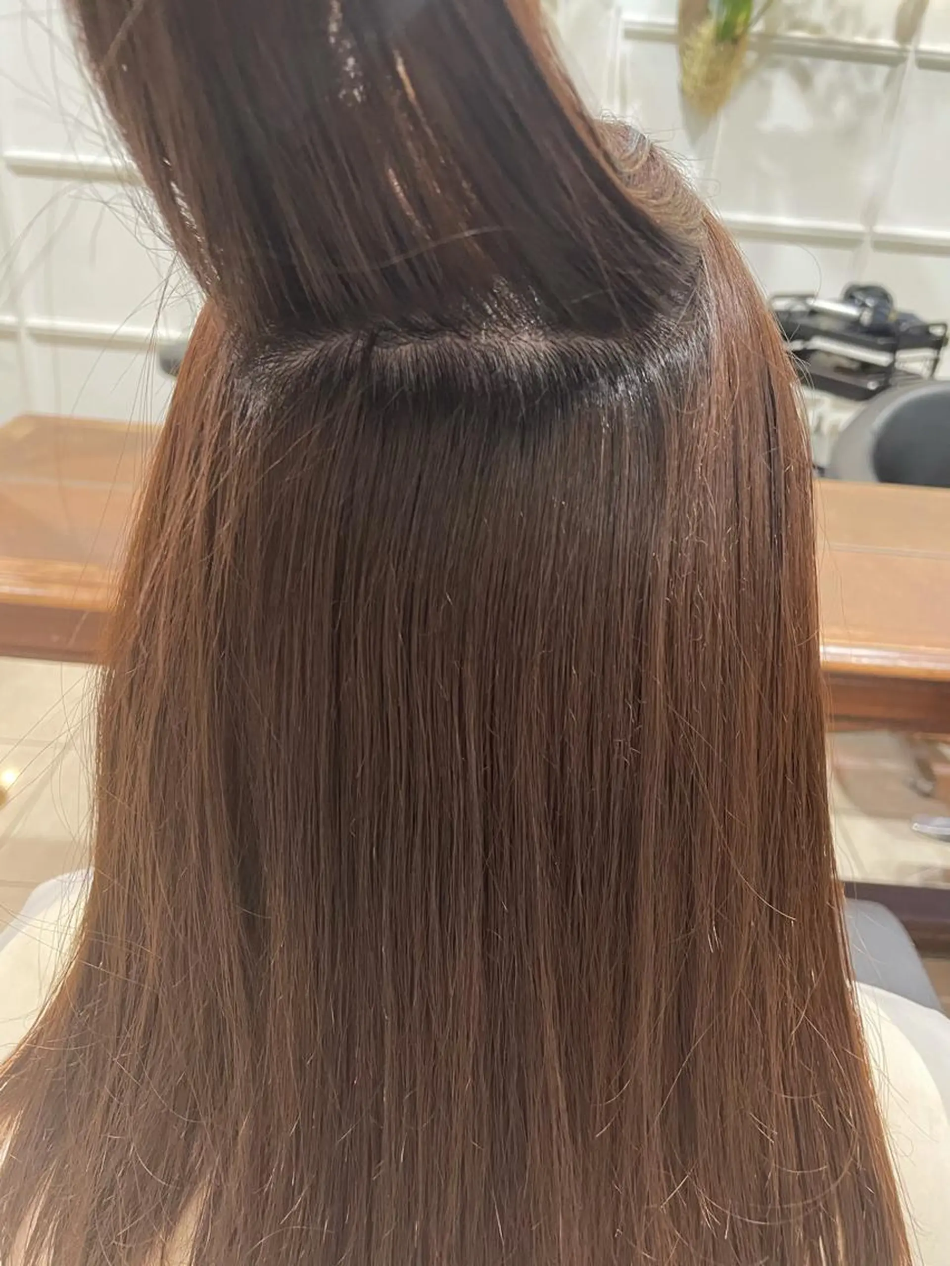 ロング パーマ ヘアアレンジ 縮毛矯正 カット トリートメント 髪質改善カラー&TR 縮毛矯正/弱酸性矯正のヘアスタイル