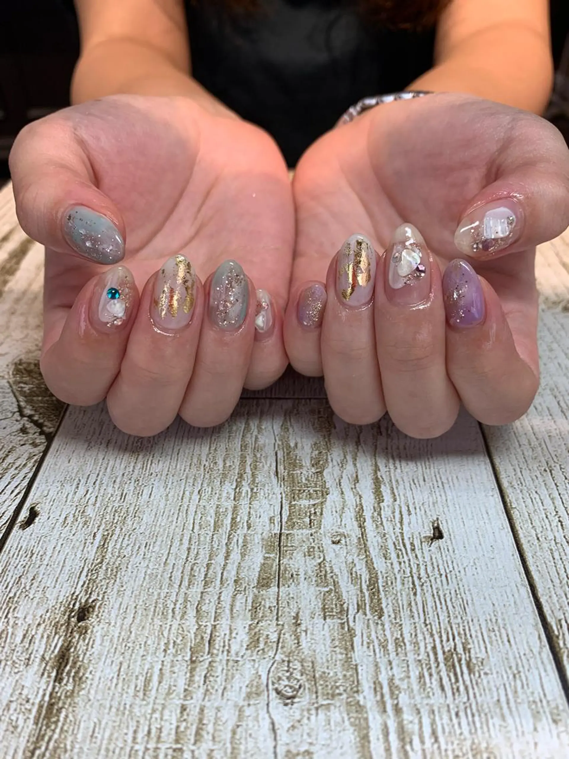 ネイル ハンドネイル imymemine所属・渡邊 束紗のネイルデザイン