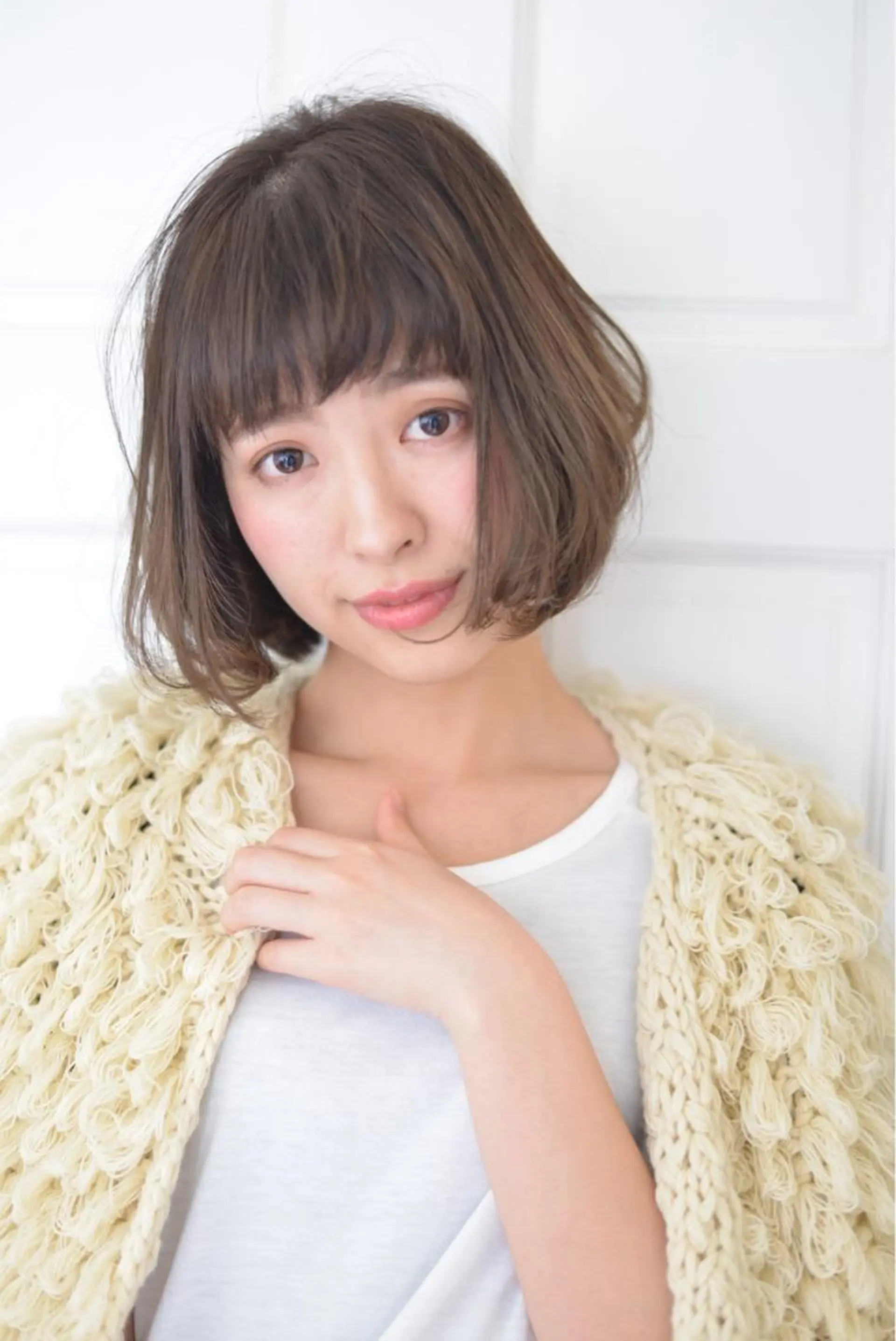 ショート ミディアム カラー パーマ ヘアアレンジ ミディアムパーマ 【白髪ぼかし 専門GBG】自由が丘のヘアスタイル