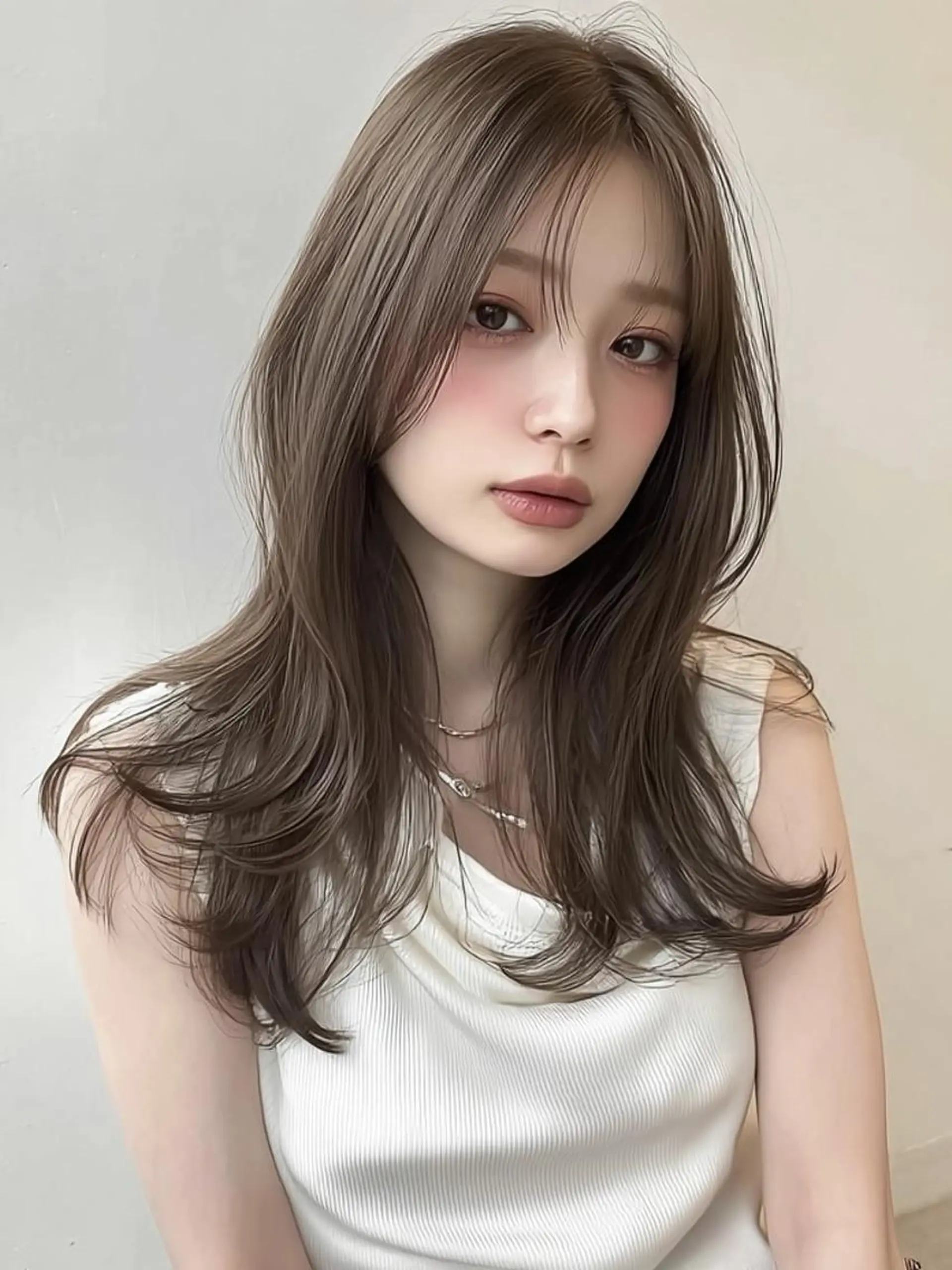 セミロング ボブ 外国人風カラー カット ヘアカラー トリートメント 🎀透明感カラー/ yuka🎀のヘアスタイル