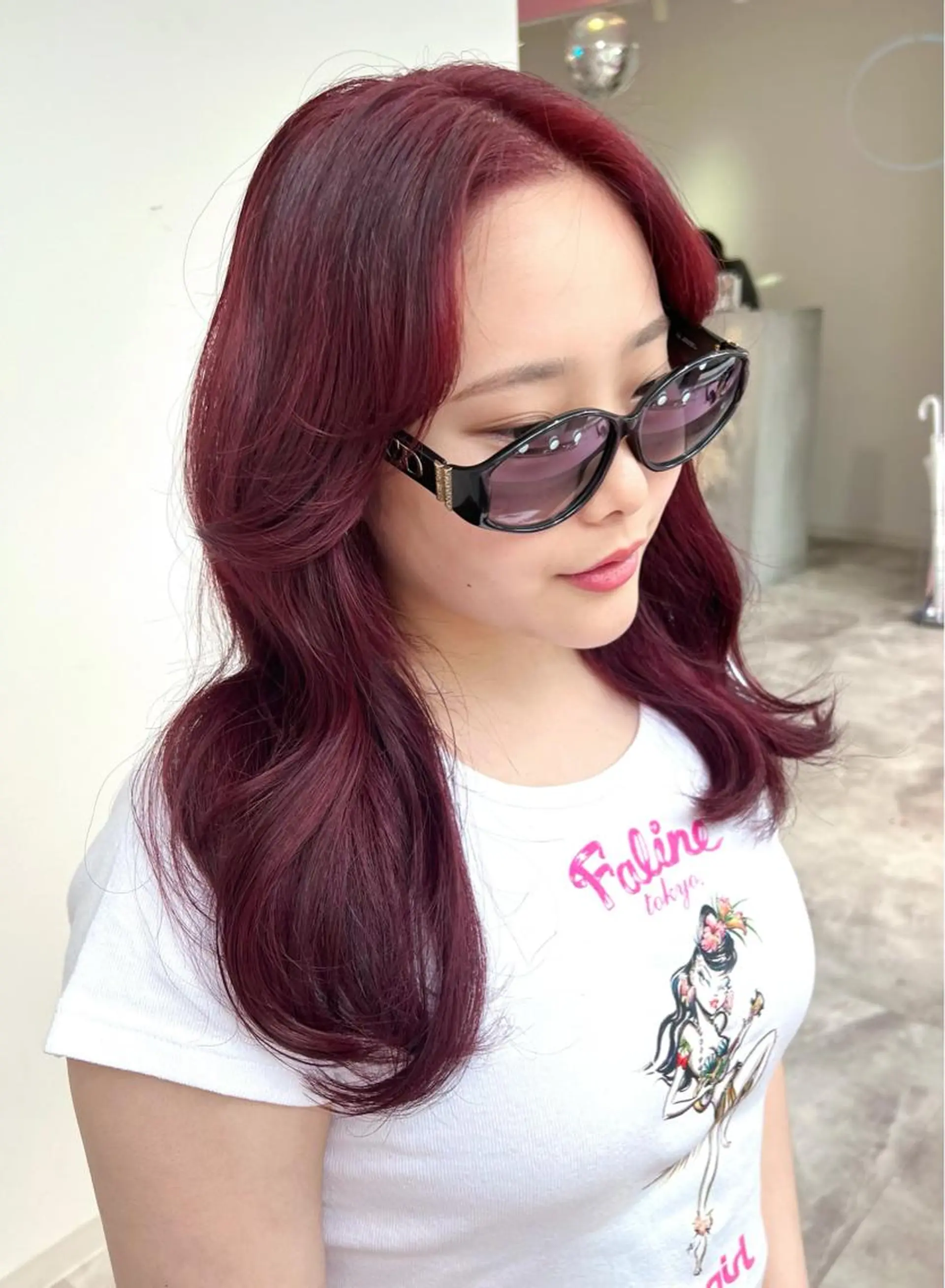 ロング ナナ♡レイヤーカット ♡似合わせカラーのヘアスタイル