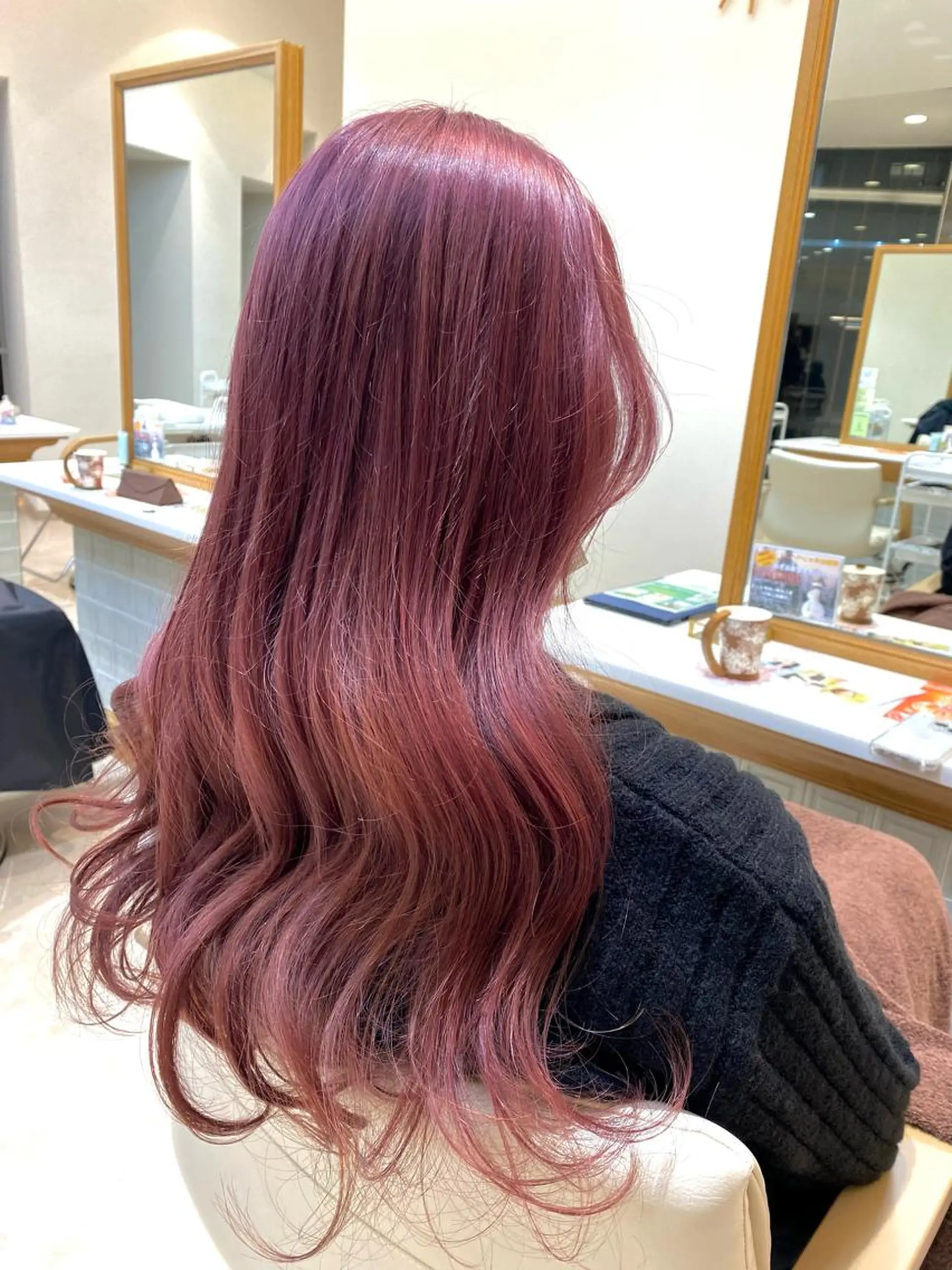 ロング カラー 透明感カラー 田中 有乃のヘアスタイル