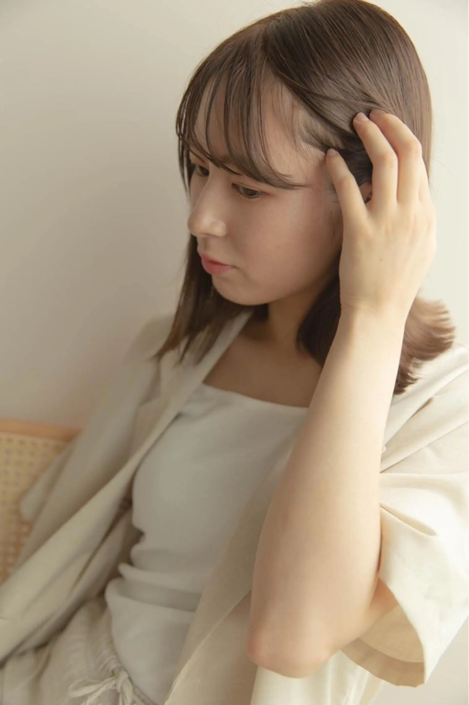 ミディアム カラー ヘアカラー 西岡 優太のヘアスタイル