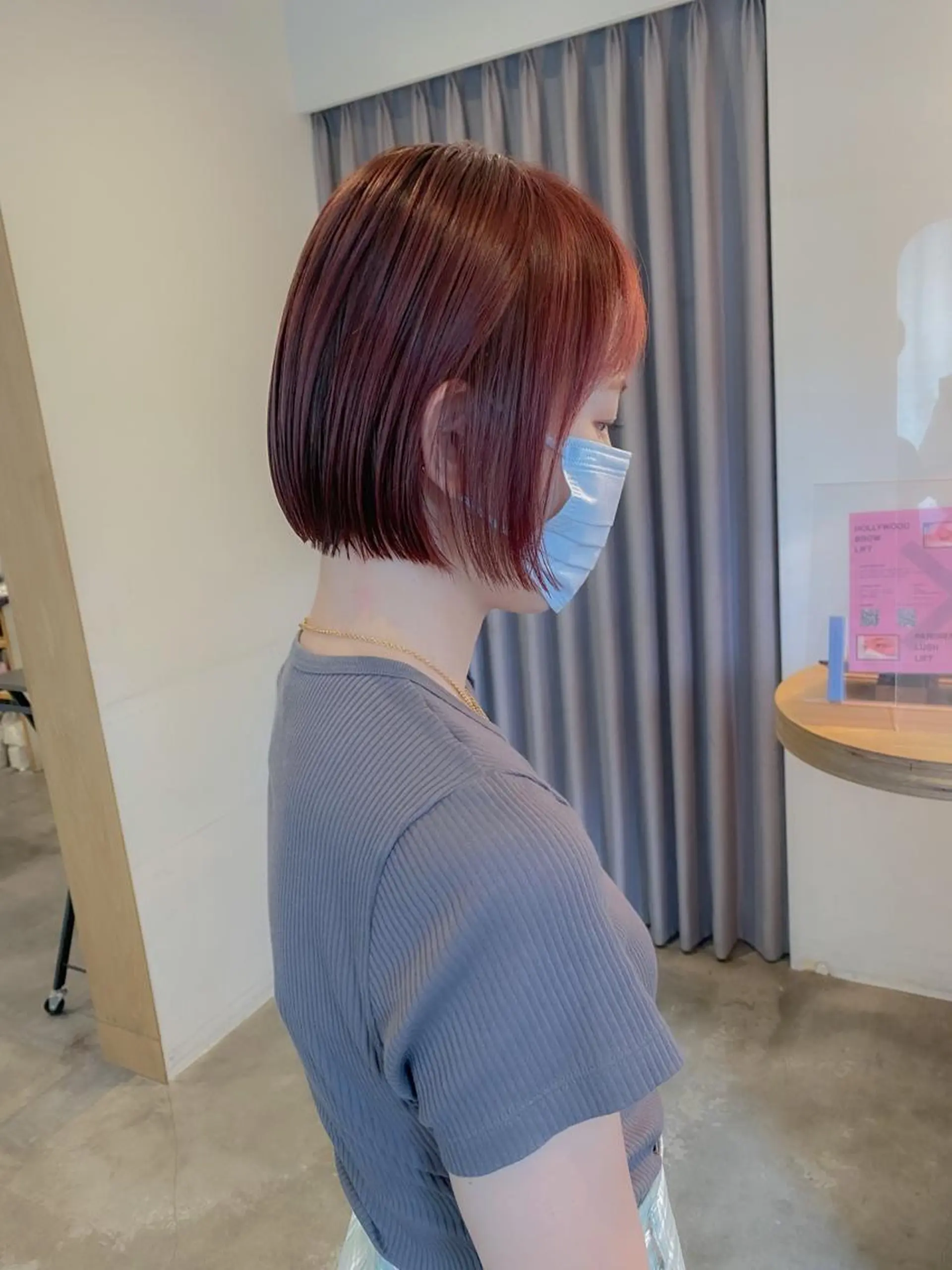 ショート カラー ブリーチ ハイライトカラー ピンクカラー ローズカラー ボブ 板谷みさき /似合わせBobのヘアスタイル