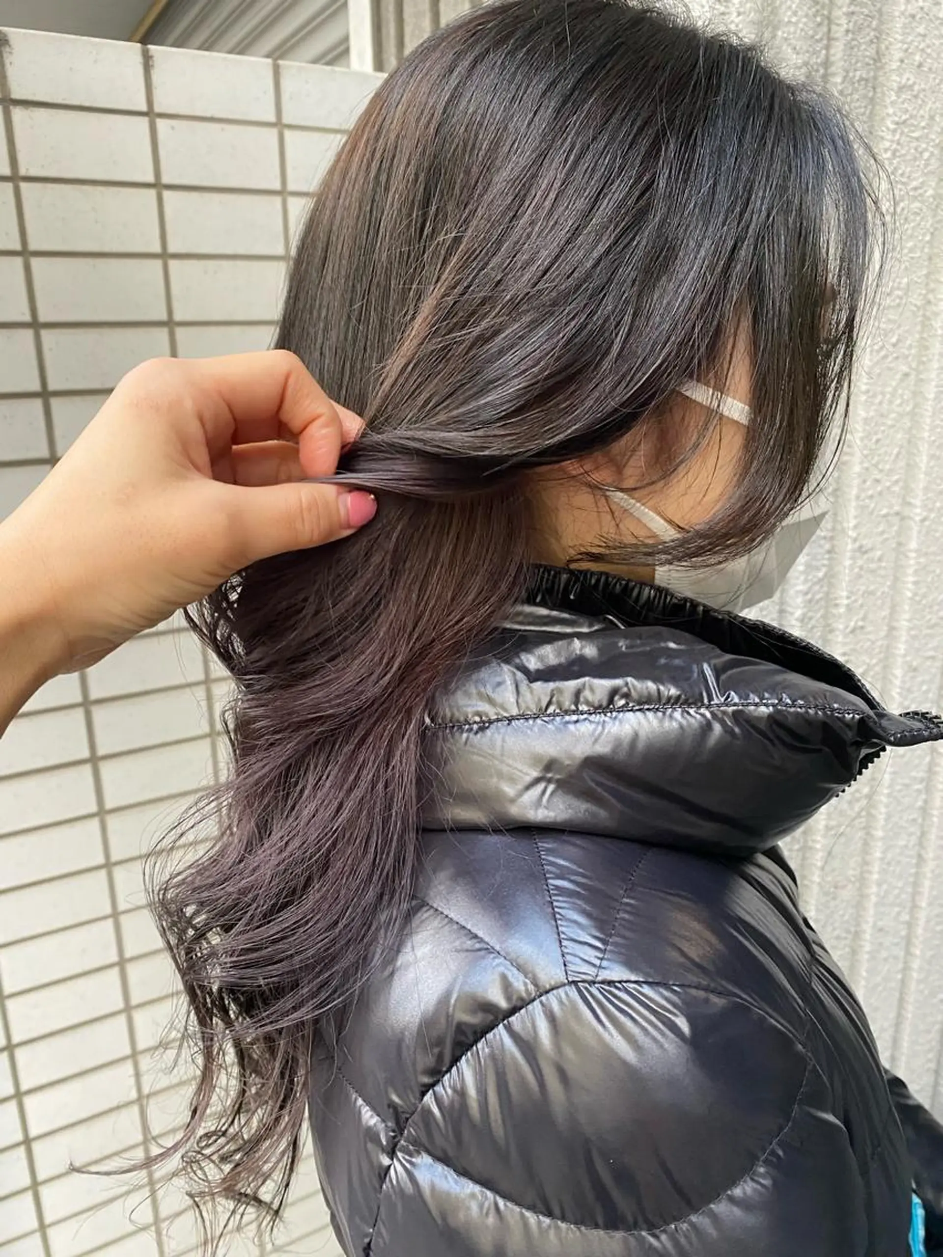 ロング パープルカラー ari/ヘアセット レイヤーカット✂︎のヘアスタイル
