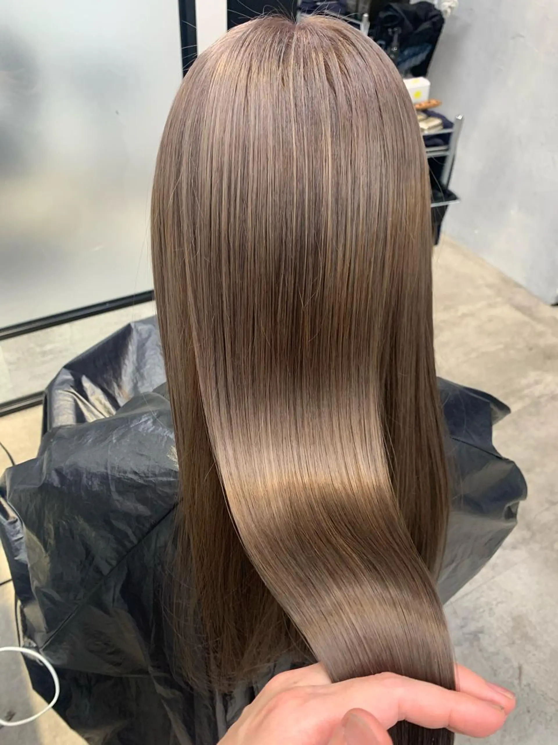 ロング トリートメント 及川シゲル 髪質改善講師のヘアスタイル