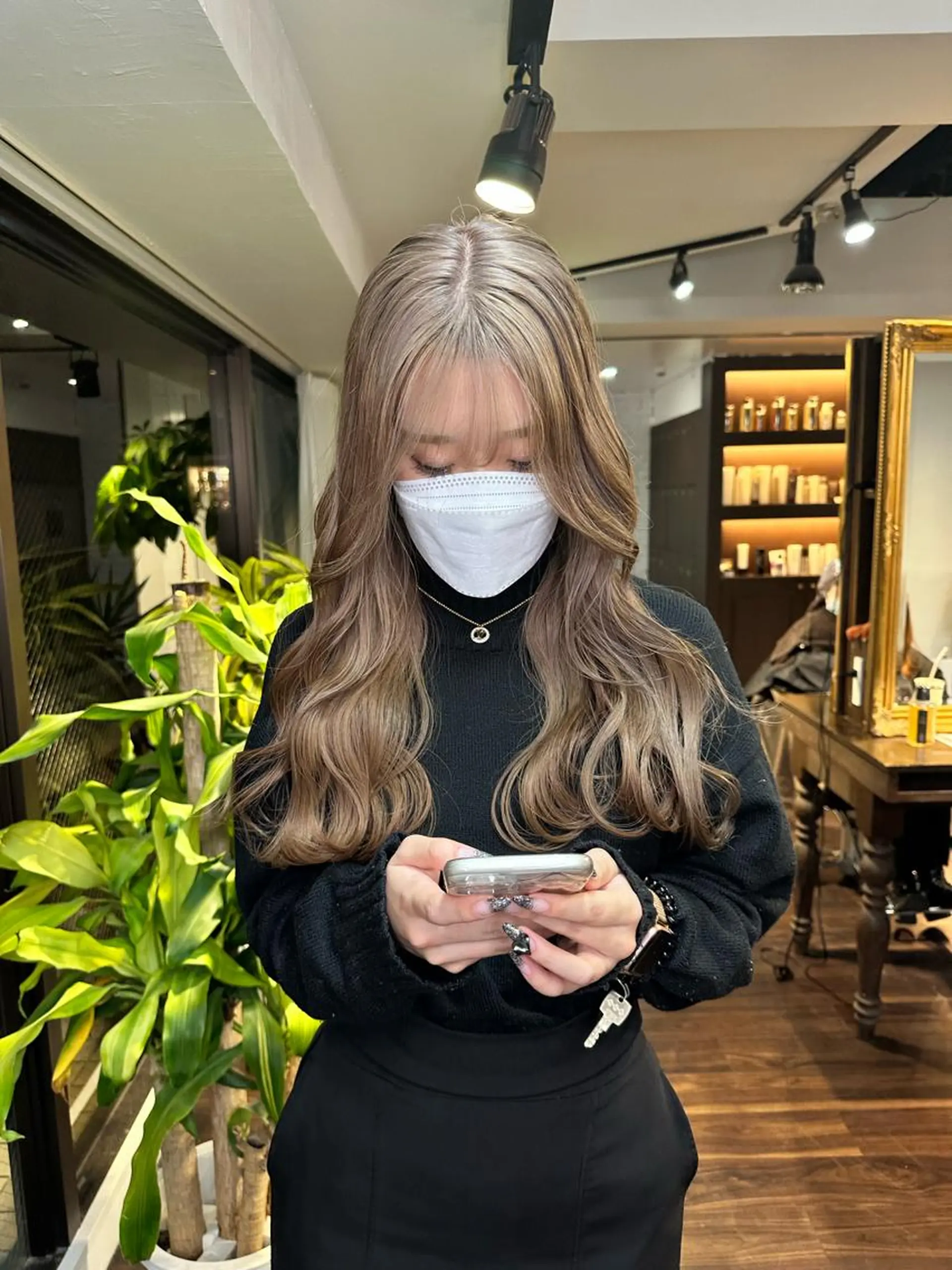 ロング カラー アディクシーカラー ブリーチ ケアブリーチ デザインカラー ハイトーンカラー ワンホン/エクステ ケラチン/Kaitoのヘアスタイル