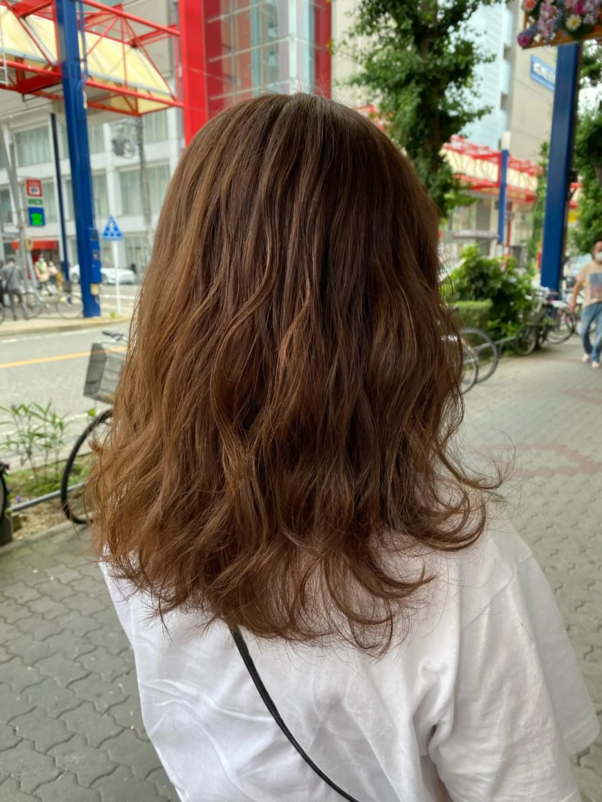 ミディアム ヘアカラー ゆぴ☾‪/推しカラー /ハイトーンのヘアスタイル