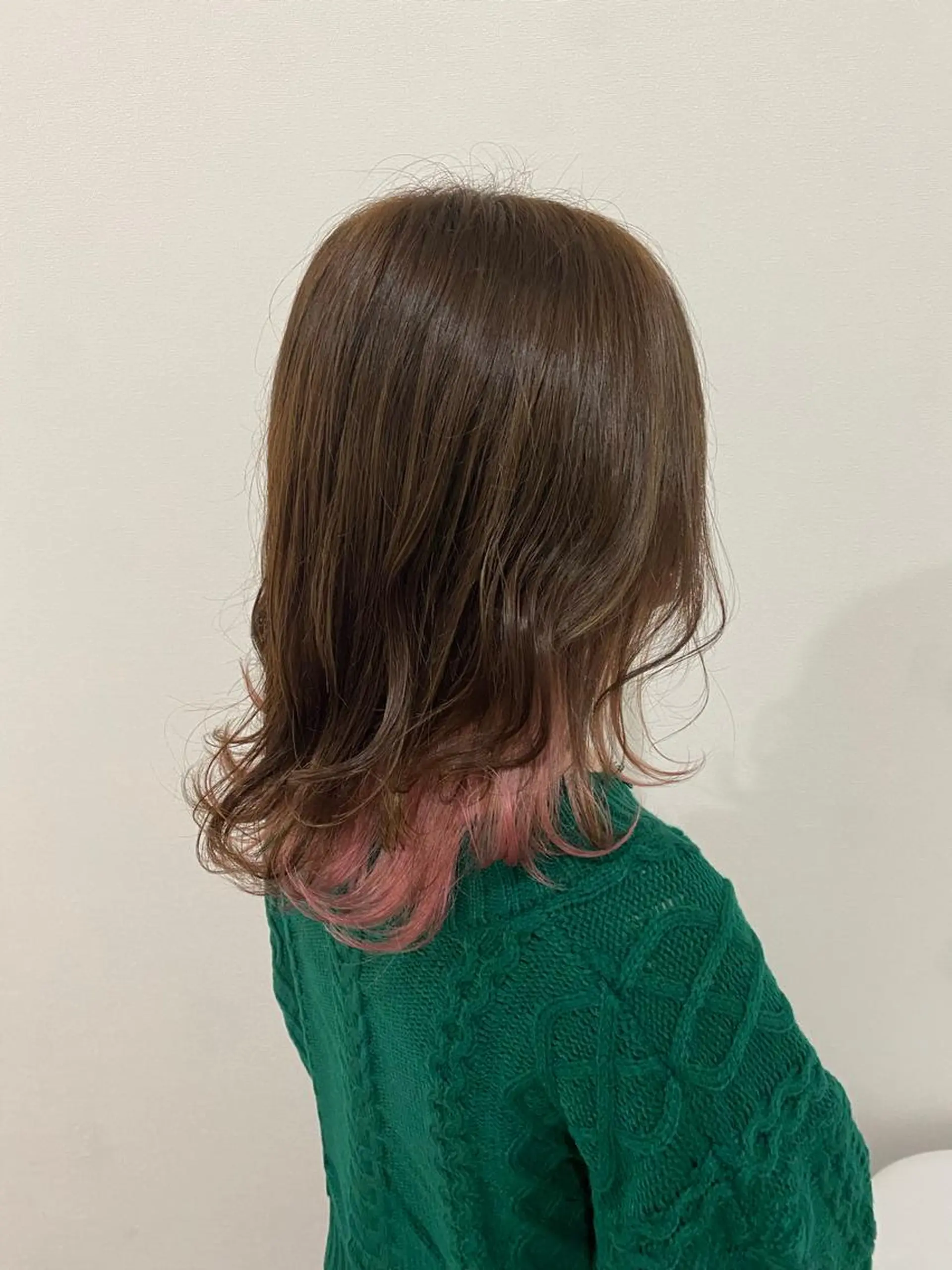 セミロング カラー 大森 壱成のヘアスタイル