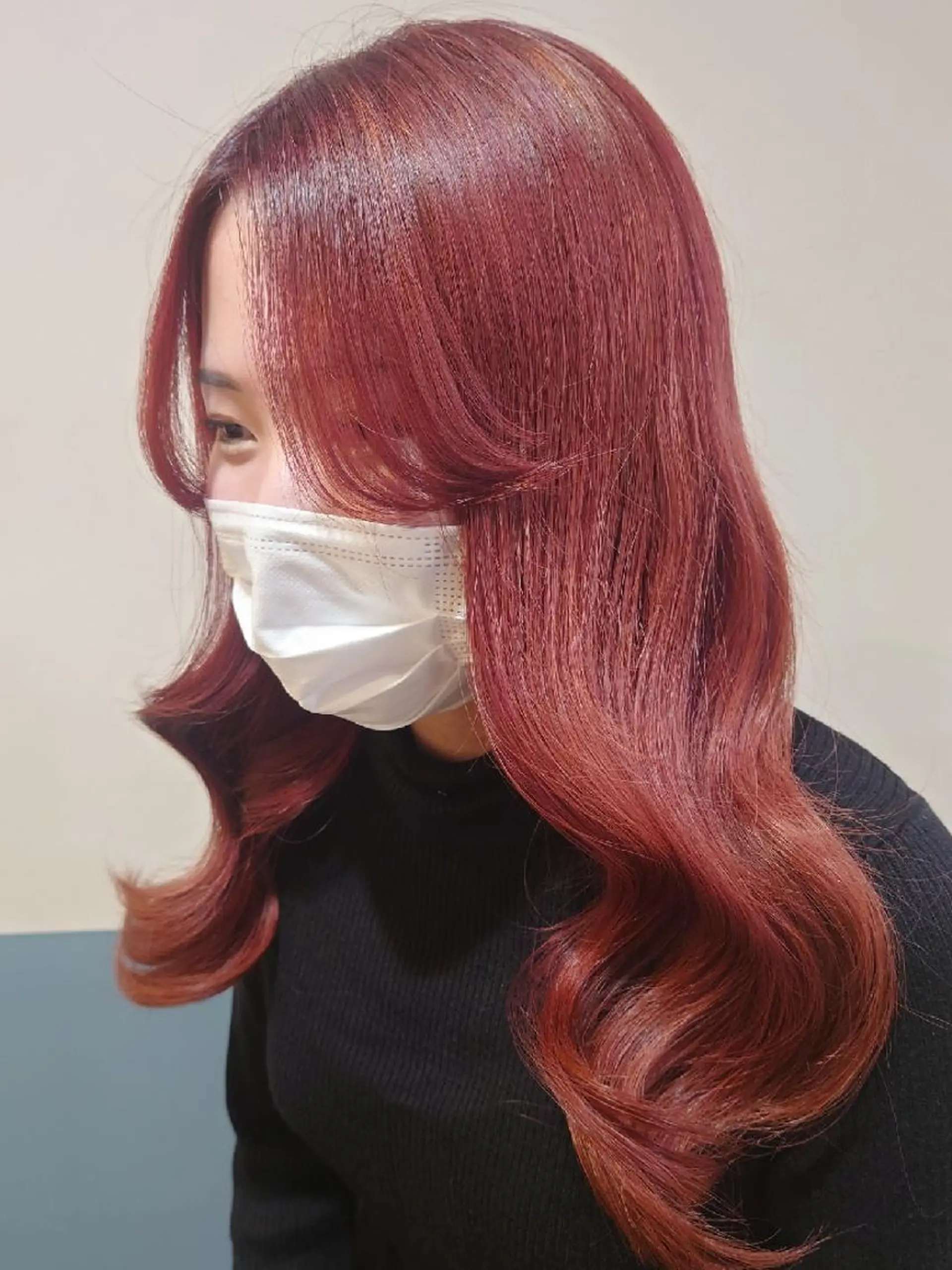 ロング カラー ブラウンカラー ピンクカラー ピンクブラウン CESLIONS祐天寺所属・田中将平【 サロンマネージャー】のヘアスタイル