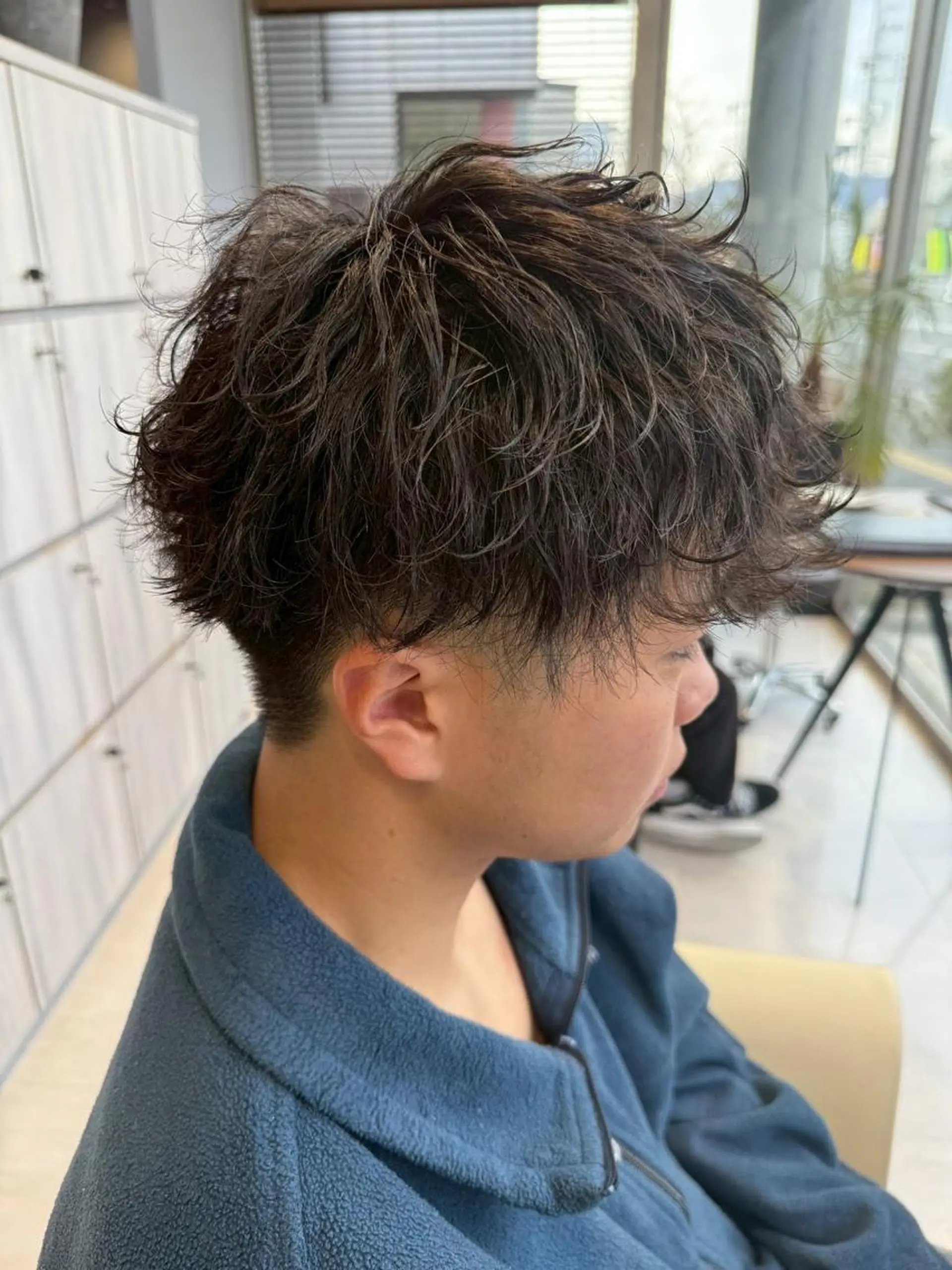 ショート パーマ メンズ フェードカット メンズ韓国風 韓国マッシュ マッシュ メンズパーマ メンズ特化🏆 田中滉のヘアスタイル