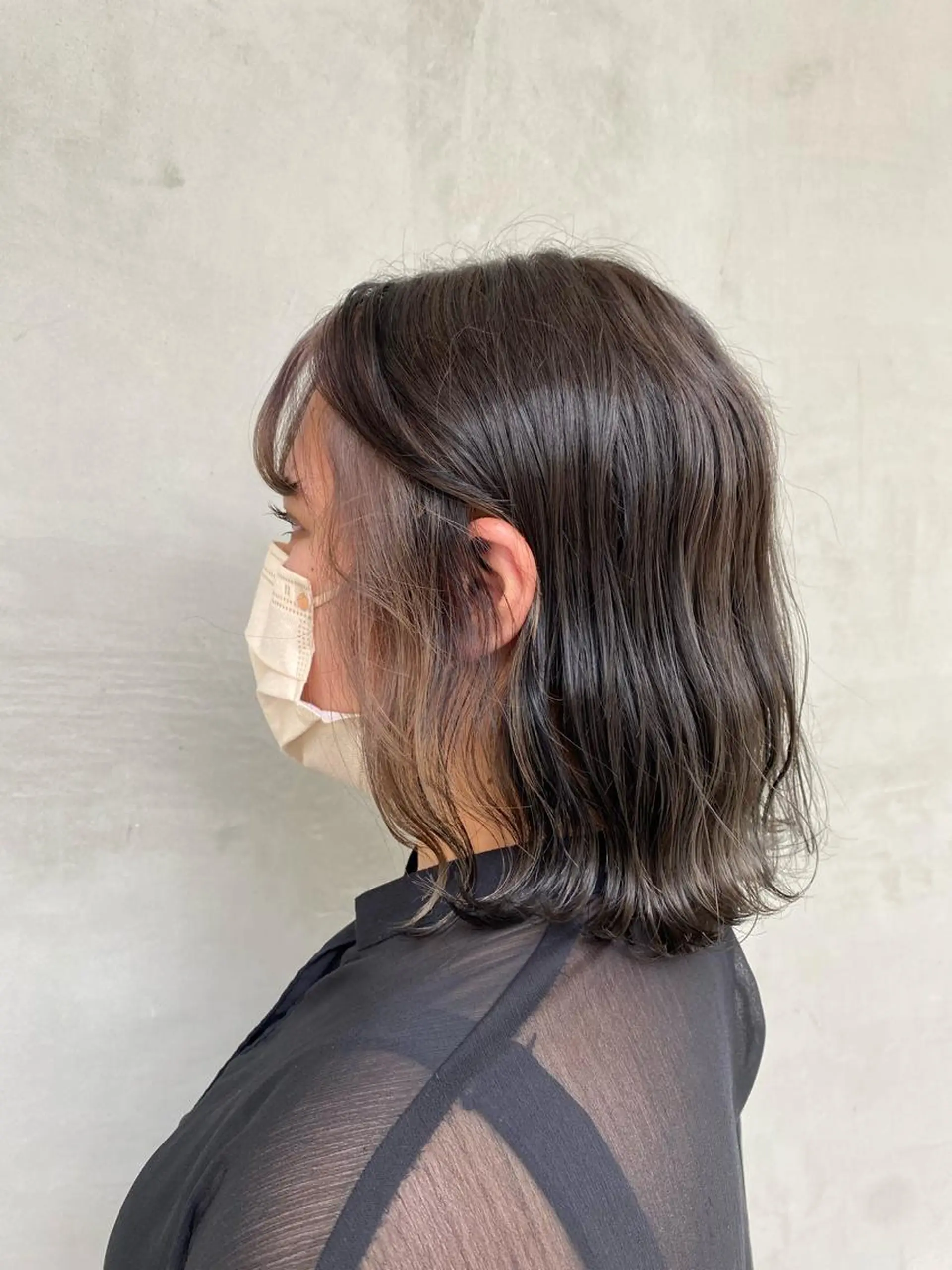 ミディアム カラー ミストバング  フェイスフレーミング 【GUK】 🌻RINA🌻のヘアスタイル