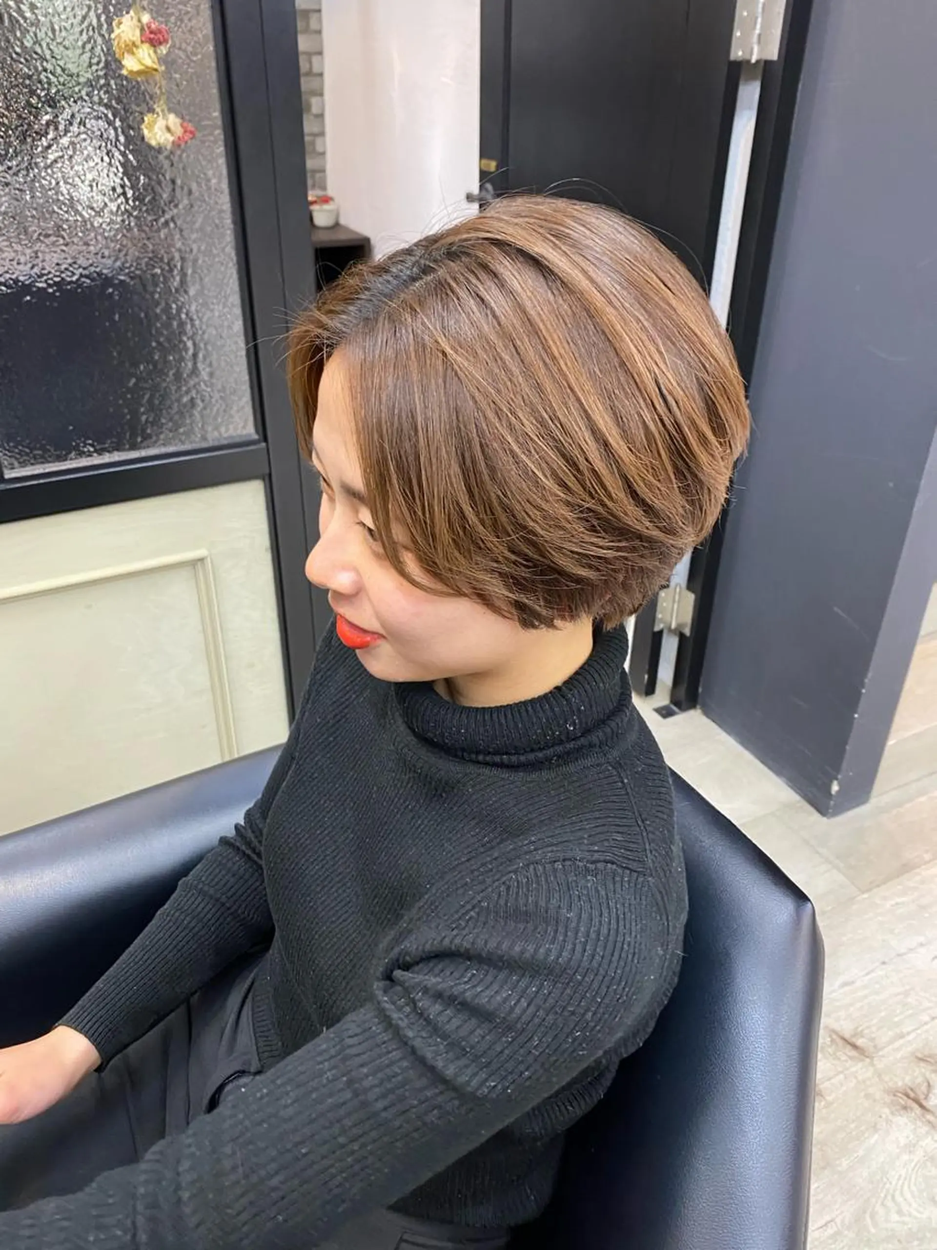 ショート カラー ショートヘア 韓国ヘア☁️ mitsukiのヘアスタイル