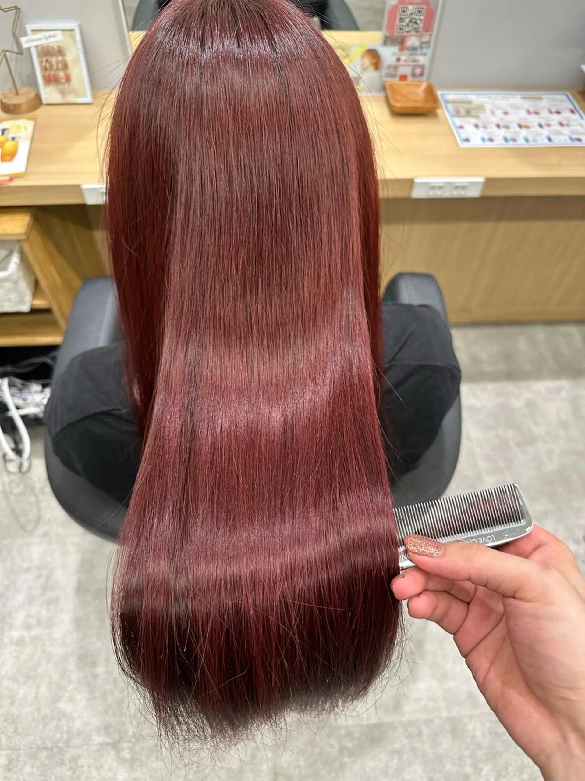 ロング 髪質改善 トリートメント ヘアカラー トリートメント 巻ける髪質改善🫧ハ イライト/永田汰伊智のヘアスタイル