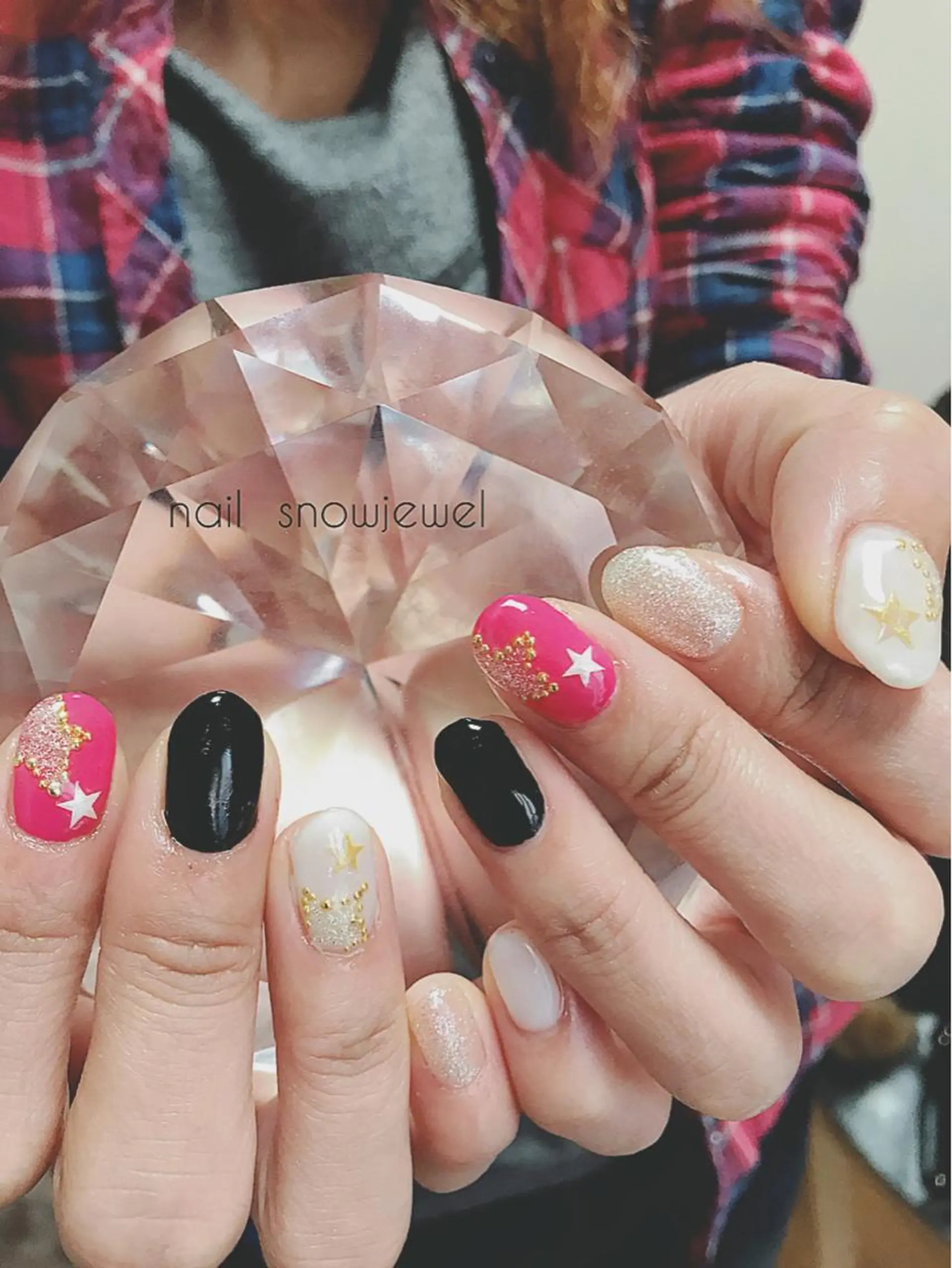 ネイル ピンク nail snowjewelのネイルデザイン