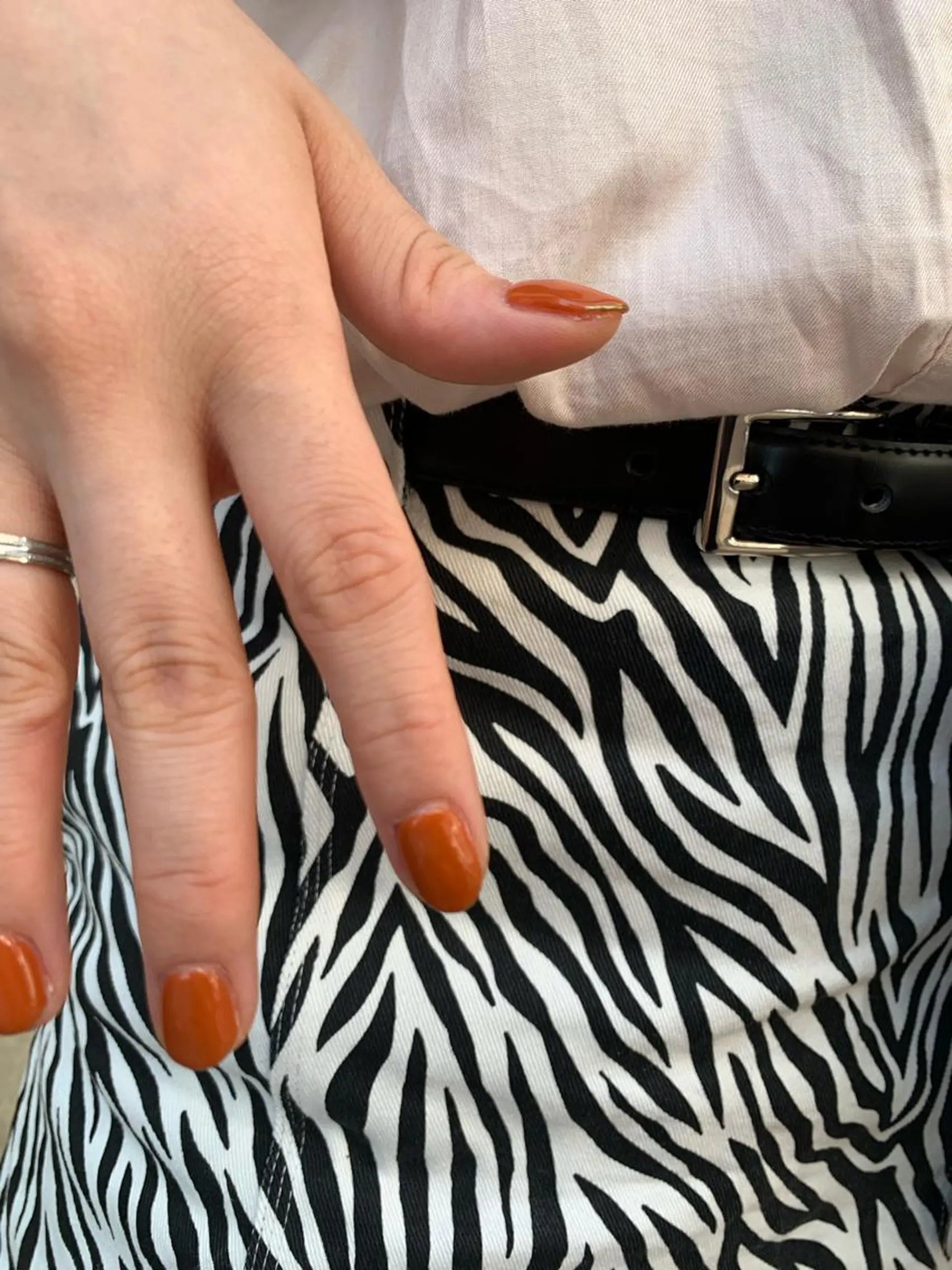 ネイル ブラウン オレンジ 【韓国ヘア・ネイル】 HINATA🍒のネイルデザイン