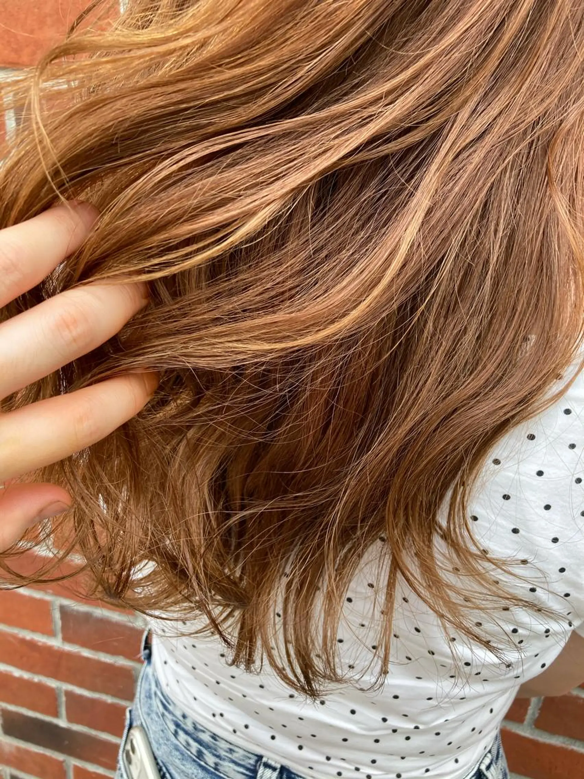 ミディアム カラー カット ヘアカラー 髪質改善/痛ませ ないカラー/西村航大のヘアスタイル