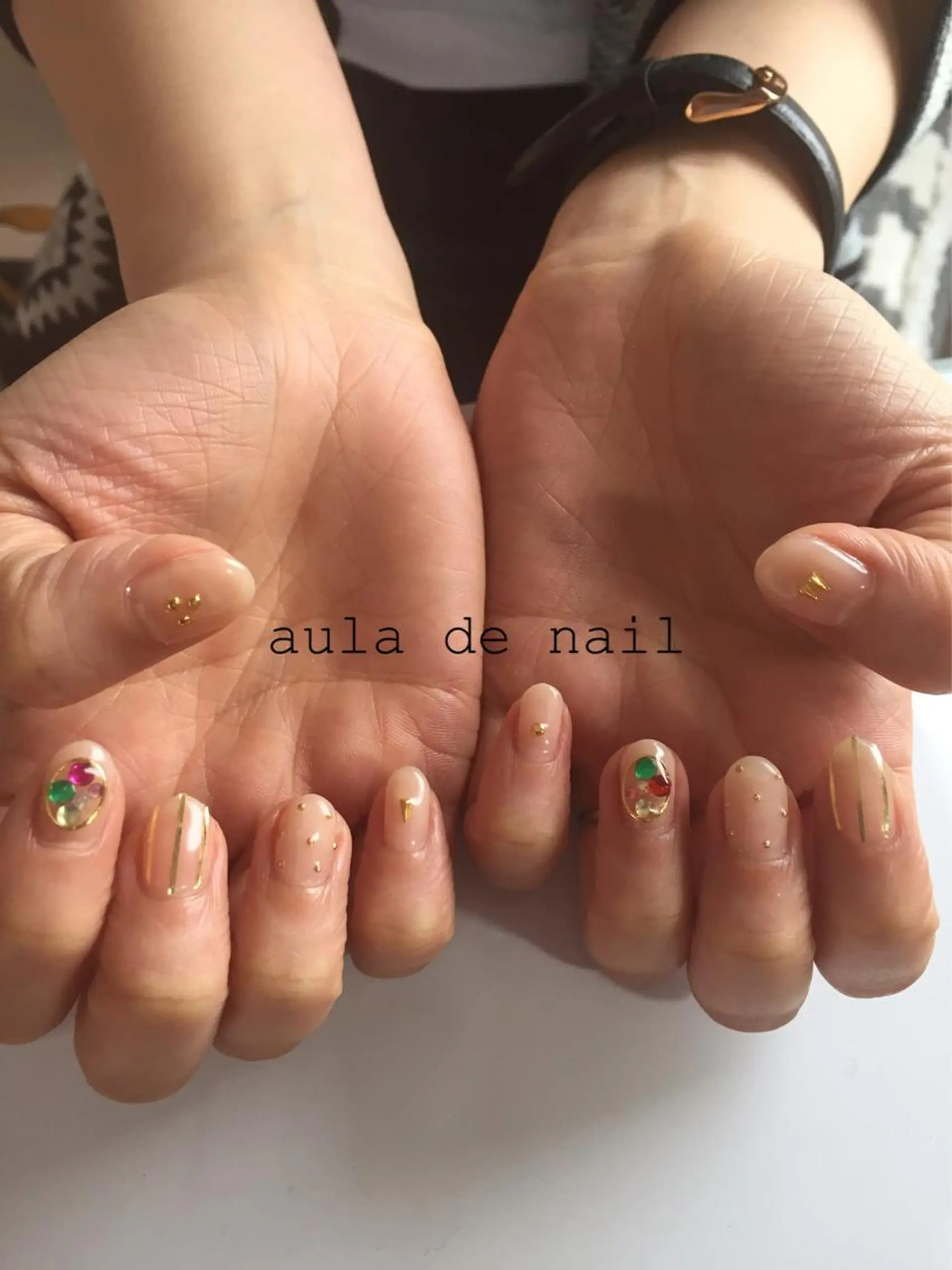 ネイル アートネイル クリアネイル ホワイト auladenail アウラデネイルのネイルデザイン