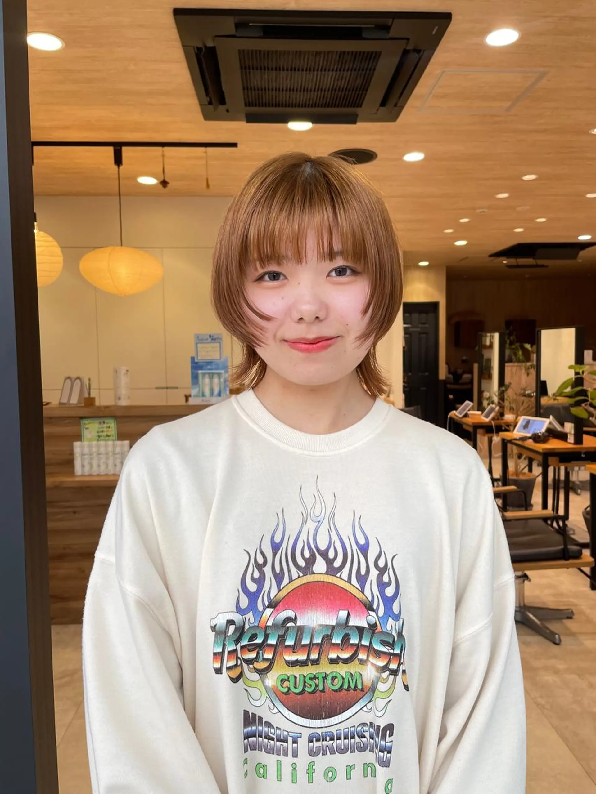 ショート カラー レイヤーカット ウルフカット カット ヘアカラー 似合わせ レイヤー須川のヘアスタイル