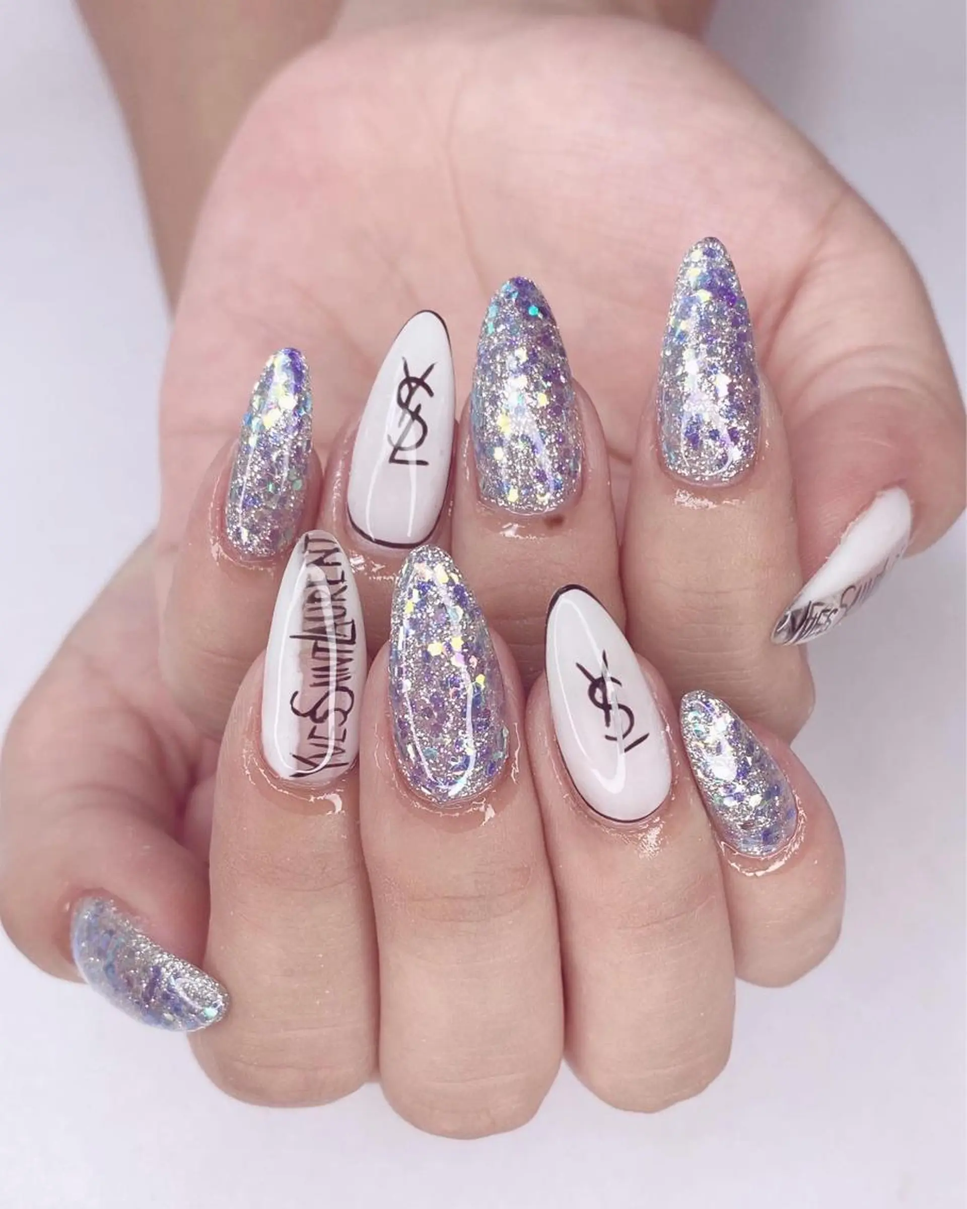 ネイル アートネイル クリアネイル ロングネイル ミラーネイル ニュアンスネイル Ｎail Ｓalon ertiのネイルデザイン