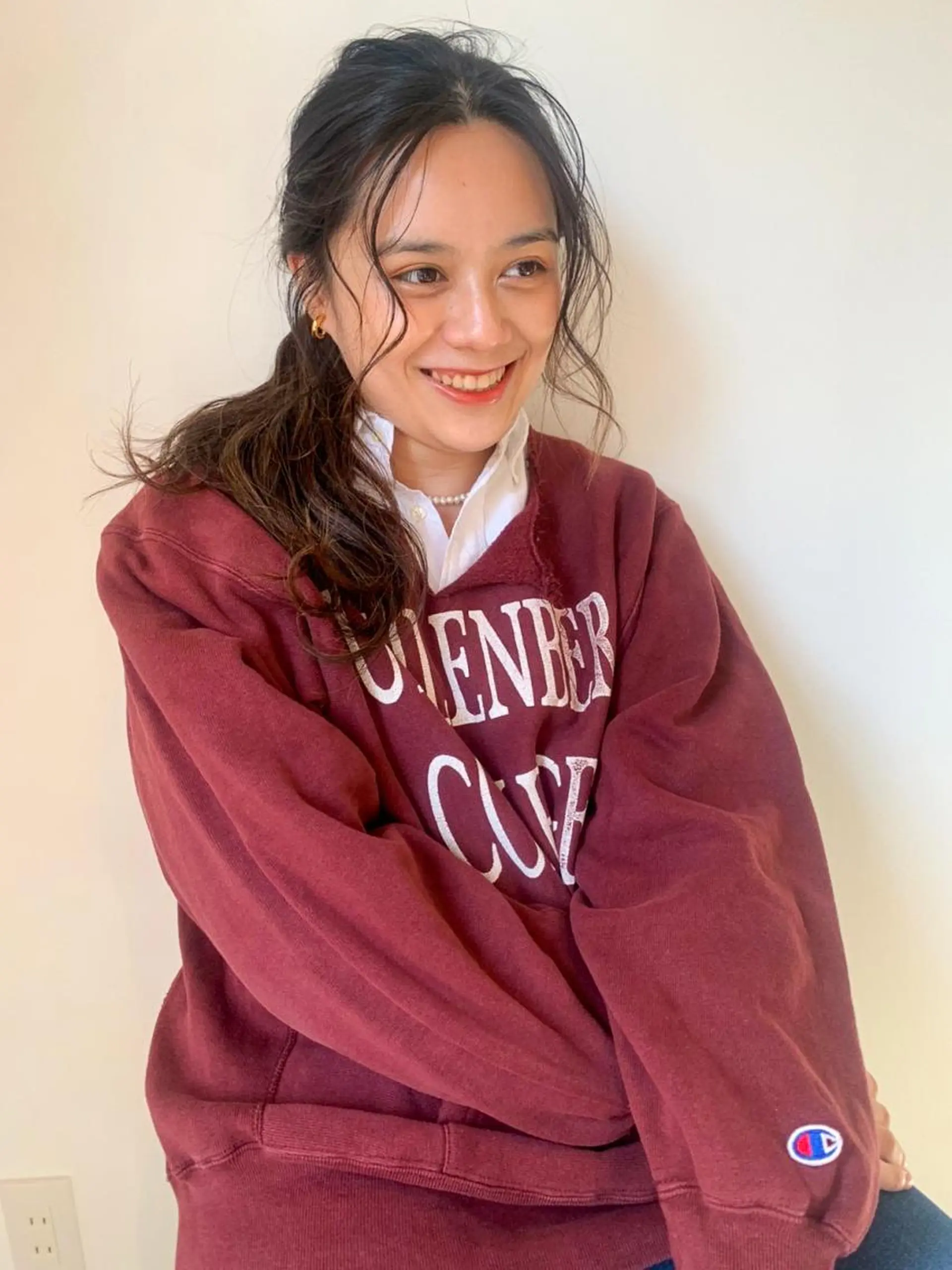 ミディアム パーマ カラー ショートボブ ミディアムパーマ アディクシーカラー ブリーチ ケアブリーチ カット CEINE OURのヘアスタイル