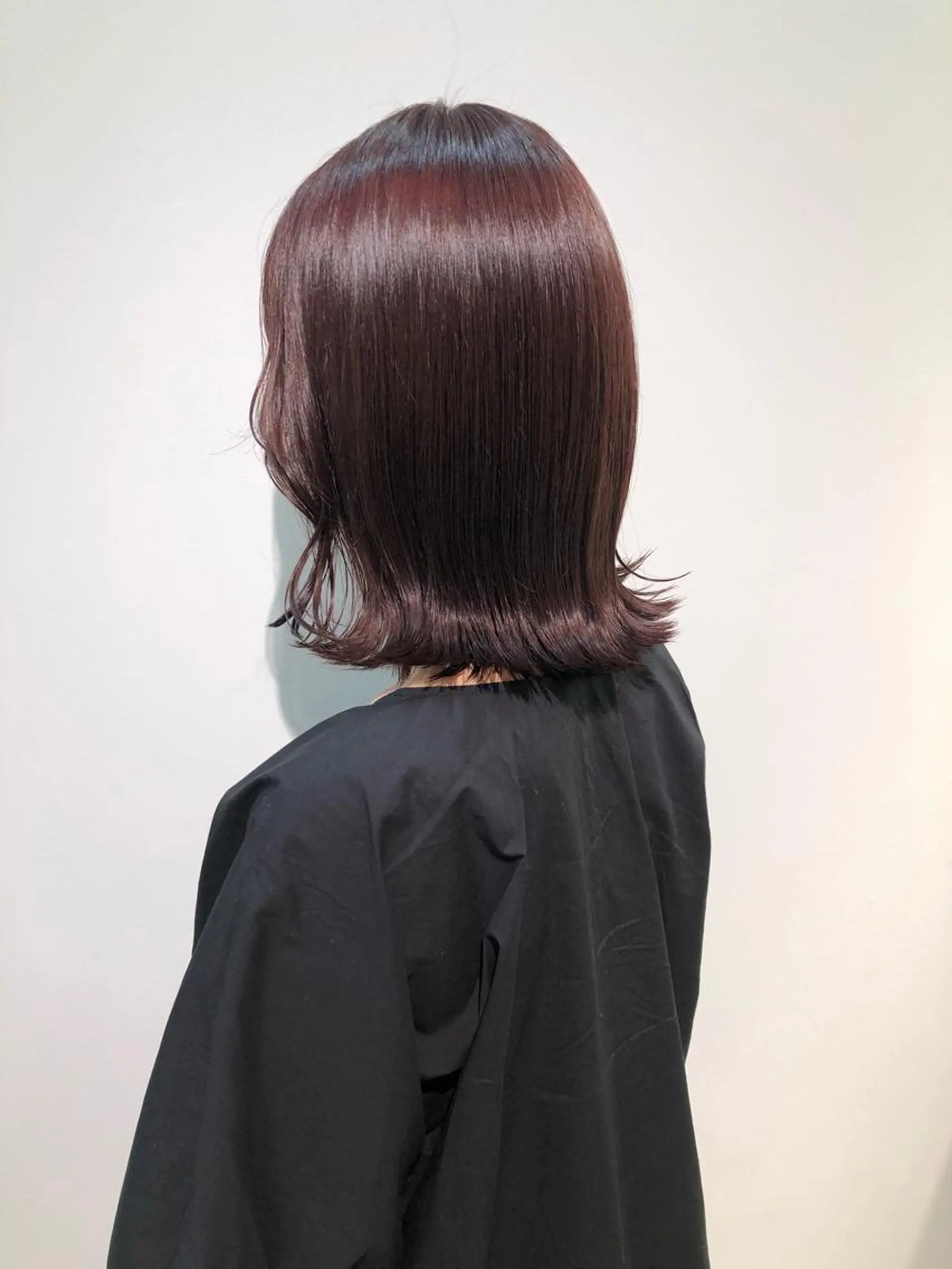 ミディアム カラー ブリーチ ブラウンカラー ブリーチなしカラー ピンクカラー ピンクブラウン カット ヘアカラー ボブレイヤー/ カラー診断/Amiのヘアスタイル