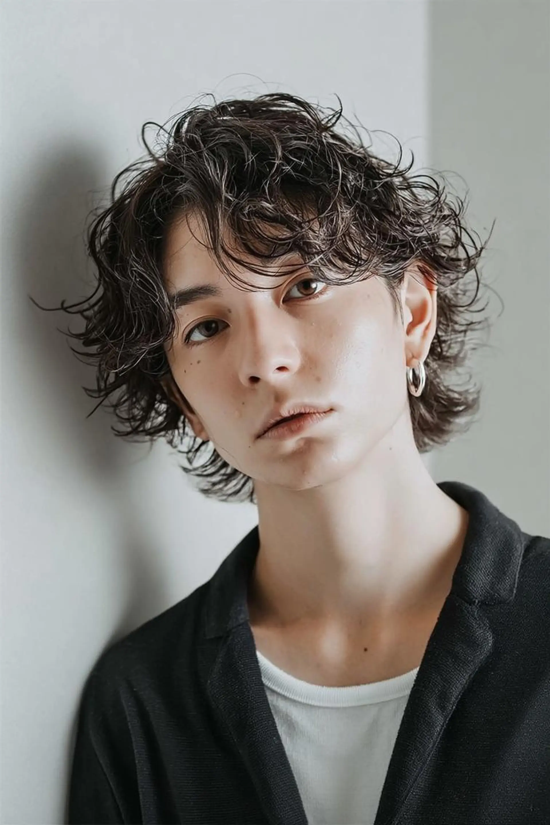 ミディアム カラー パーマ メンズ カット ヘアカラー パーマ ⚜️LOM/ メンズサロン⚜️のヘアスタイル