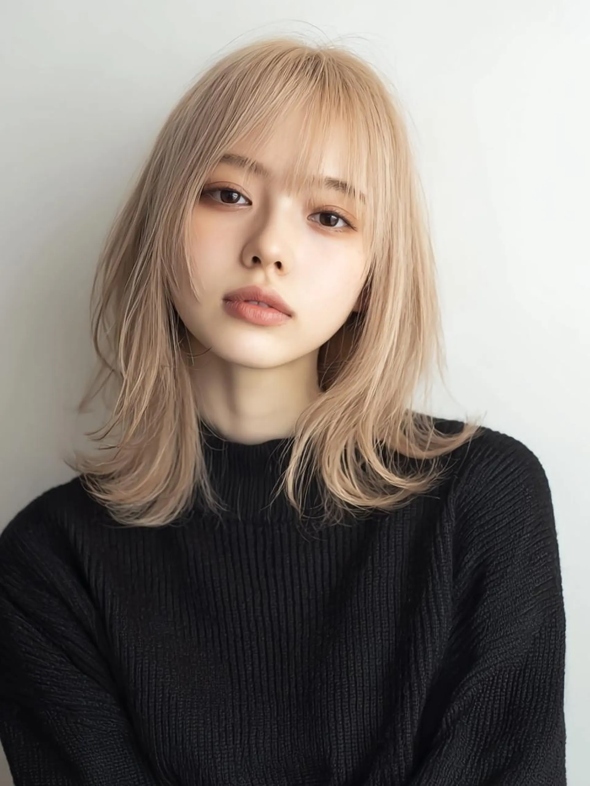 ミディアム ヘアカラー ❄️透明感カラー❄️ メンズ✂️TOWAのヘアスタイル