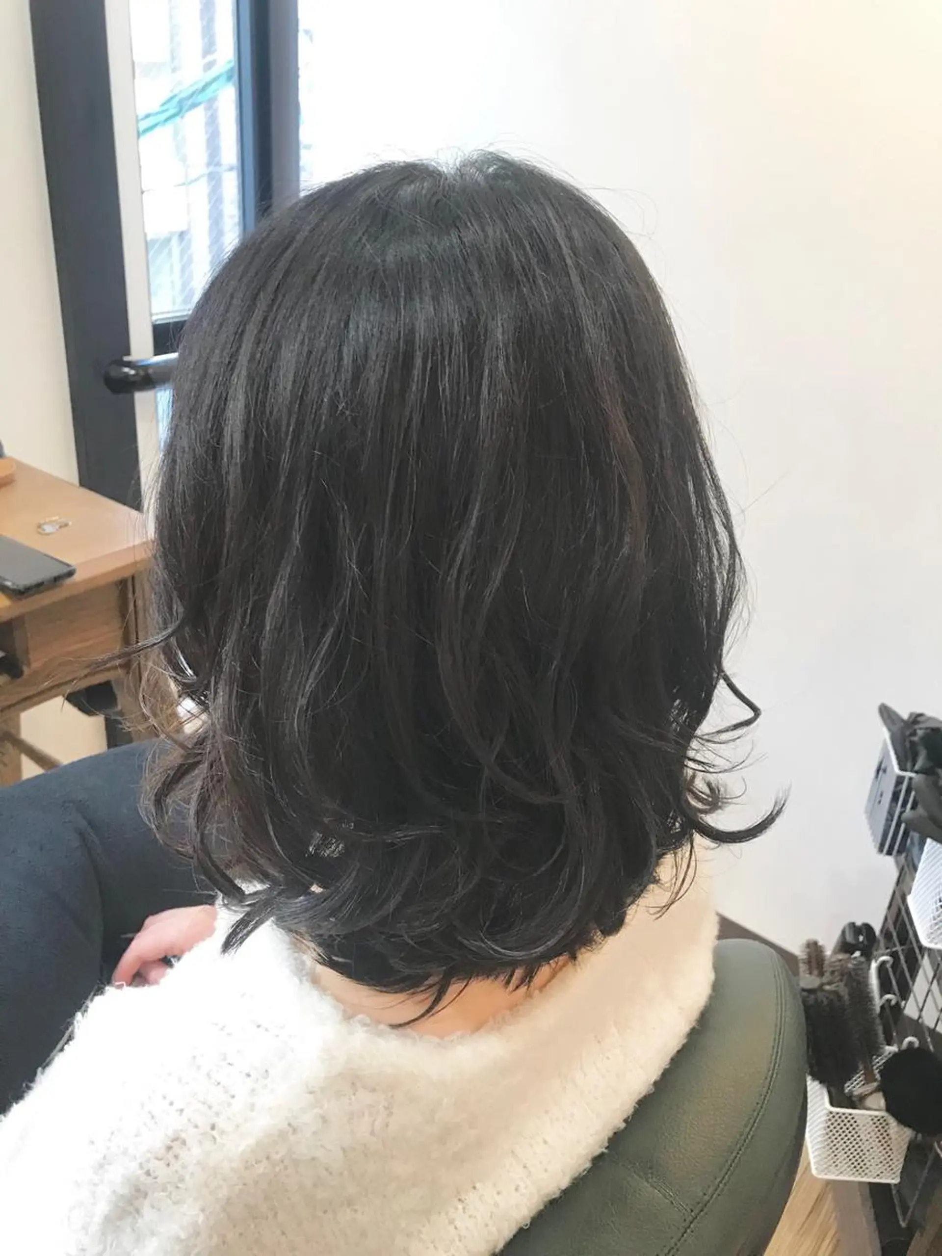 セミロング パーマ 福岡口コミNo1🎀 コテ巻き風パーマ専門のヘアスタイル