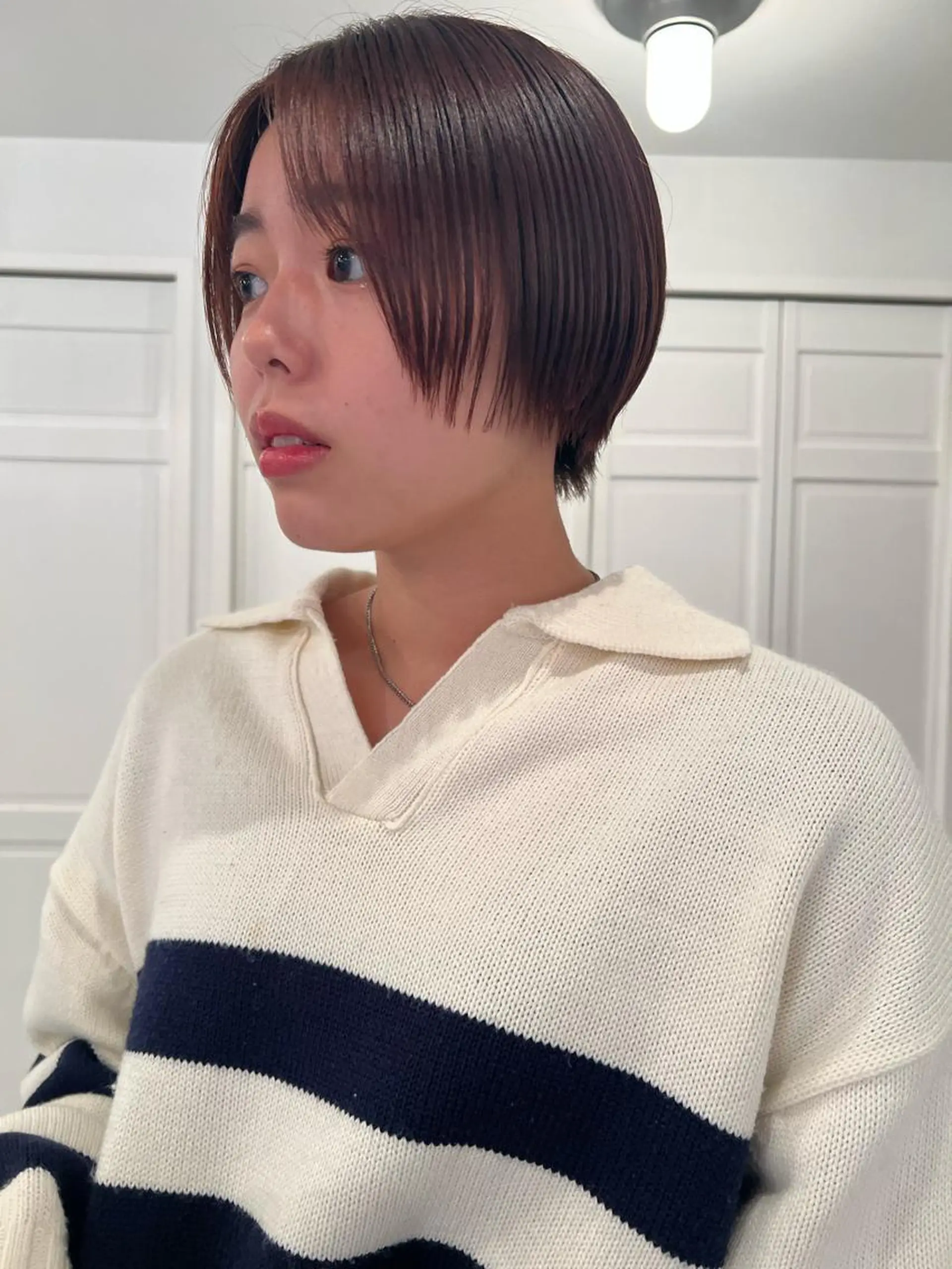 ショート ブリーチカラー🎀 韓国風/寺門美優のヘアスタイル