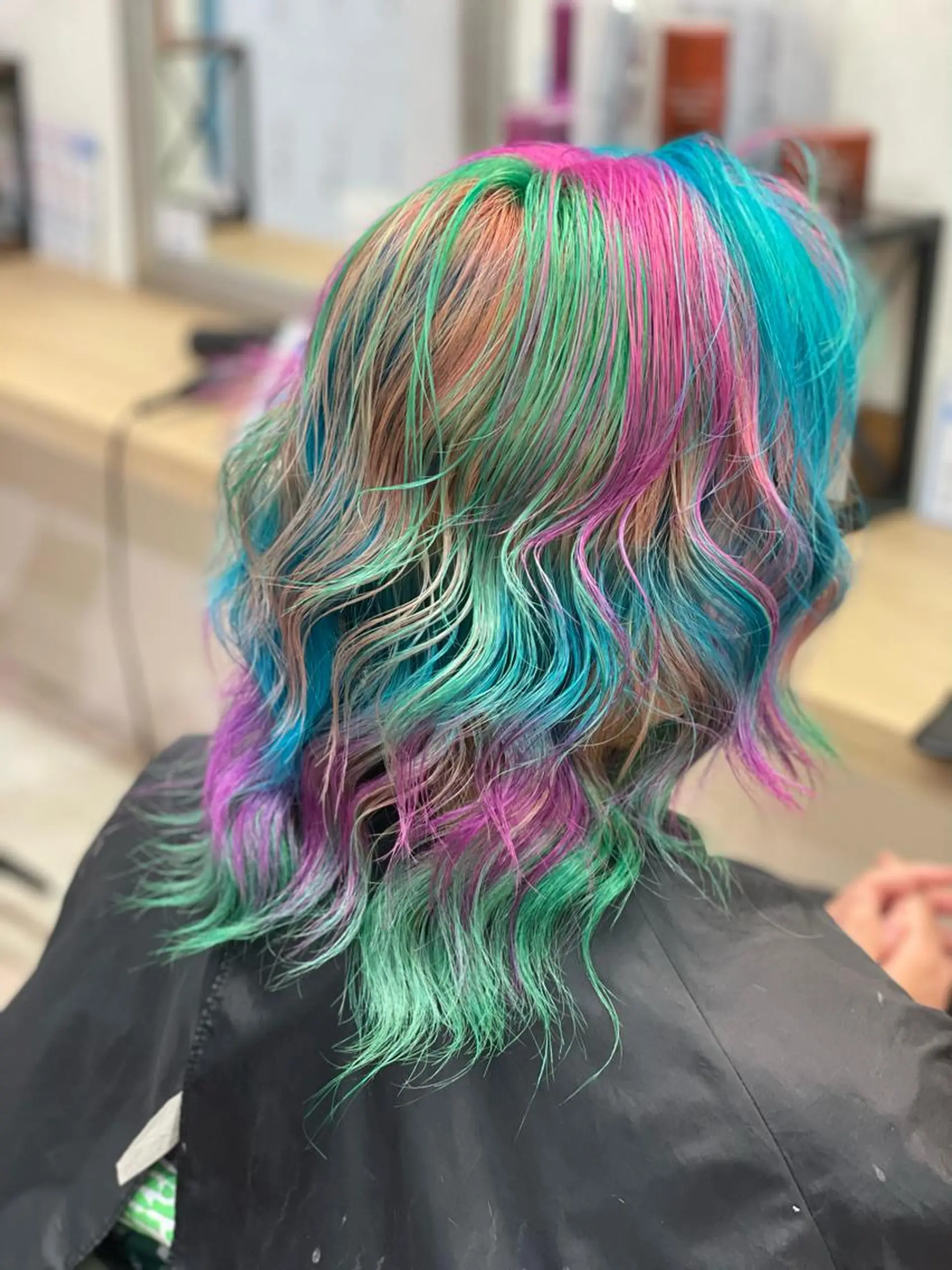 ミディアム カラー ヘアアレンジ ブリーチ ケアブリーチ ダブルカラー ヘアカラー トリートメント 髪質改善×ハイトーン 中田啄也のヘアスタイル