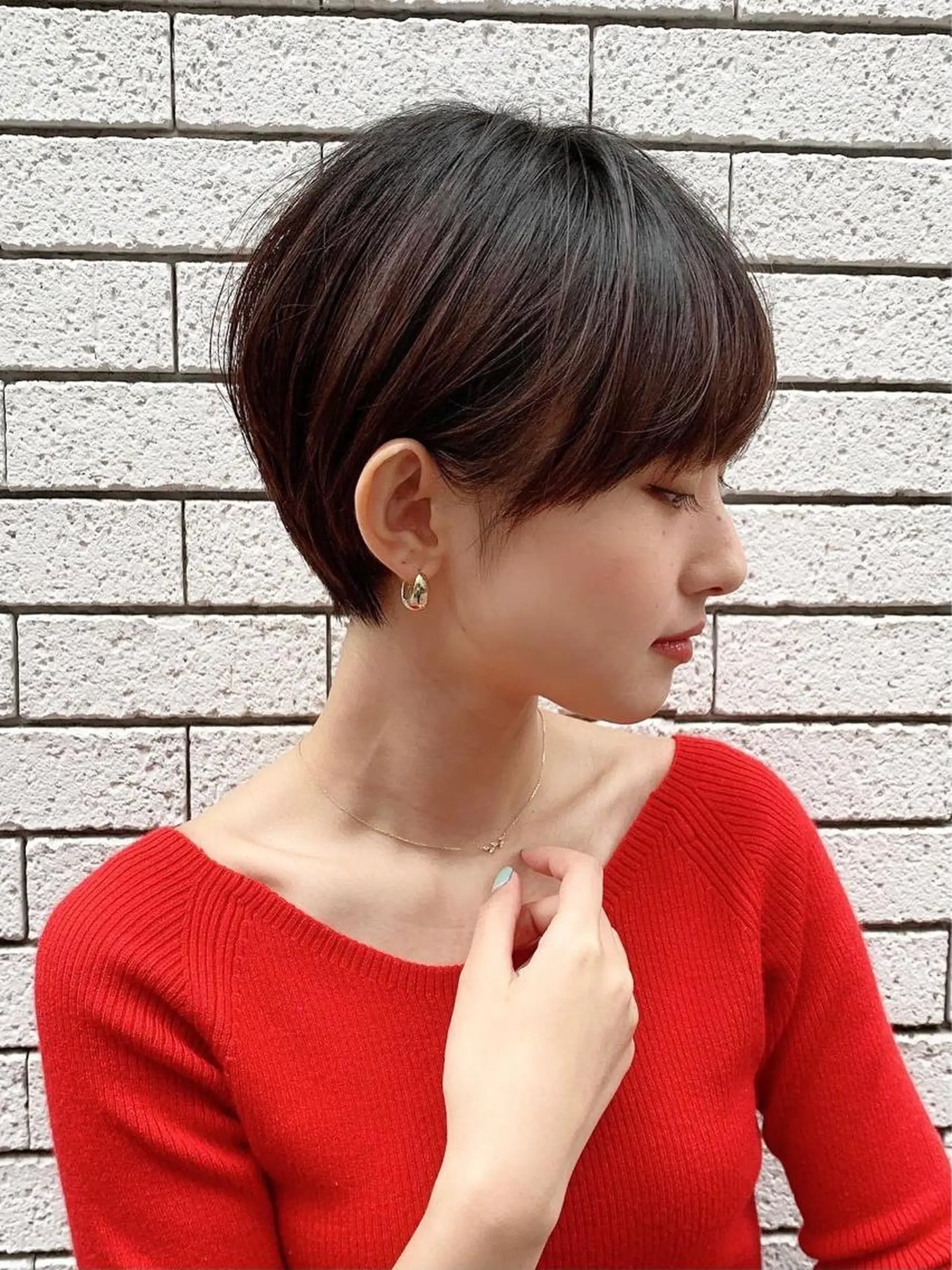 ショート カット ヘアカラー トリートメント 🇰🇷韓国レイヤー 錦糸町【北山謙三】のヘアスタイル