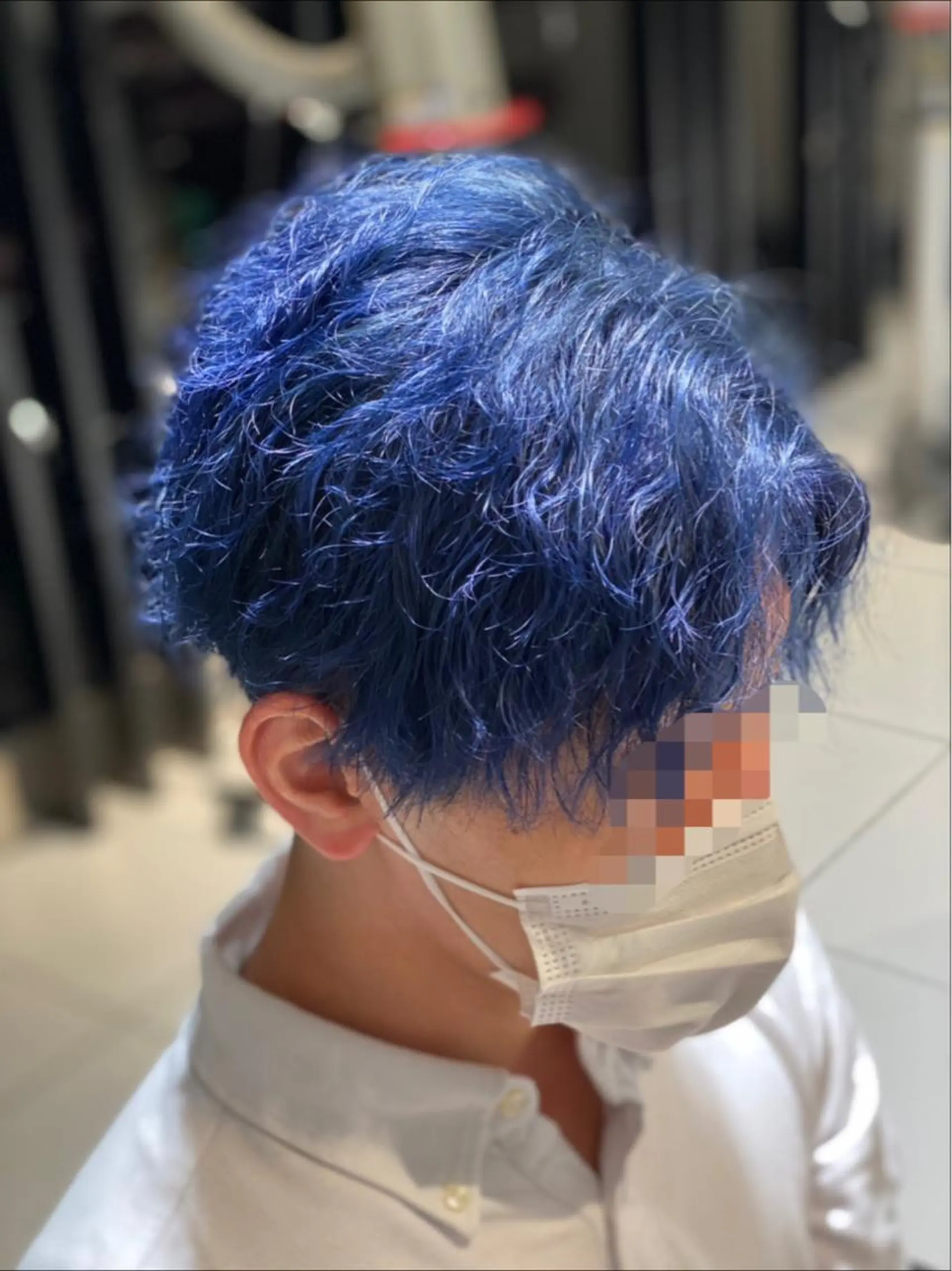 ショート カラー メンズ メンズブリーチ ブリーチ ブルーカラー 透明感カラー ヘアカラー 縮毛矯正 トリートメント ✨美髪矯正の専門家✨ 髪質改善　松村のヘアスタイル