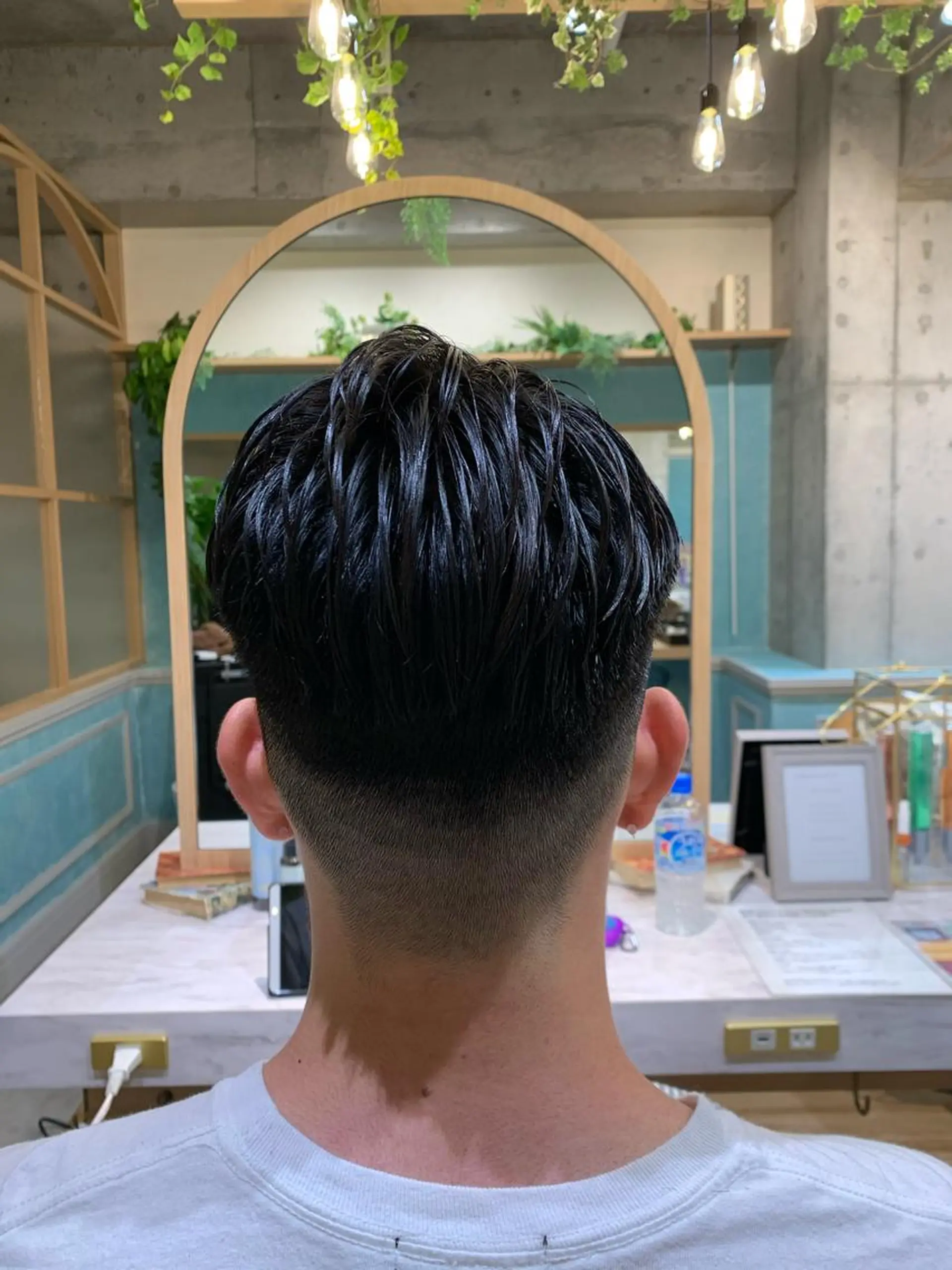 メンズ フェードカット スキンフェード ショート/縮毛矯正 紺野紘三のヘアスタイル