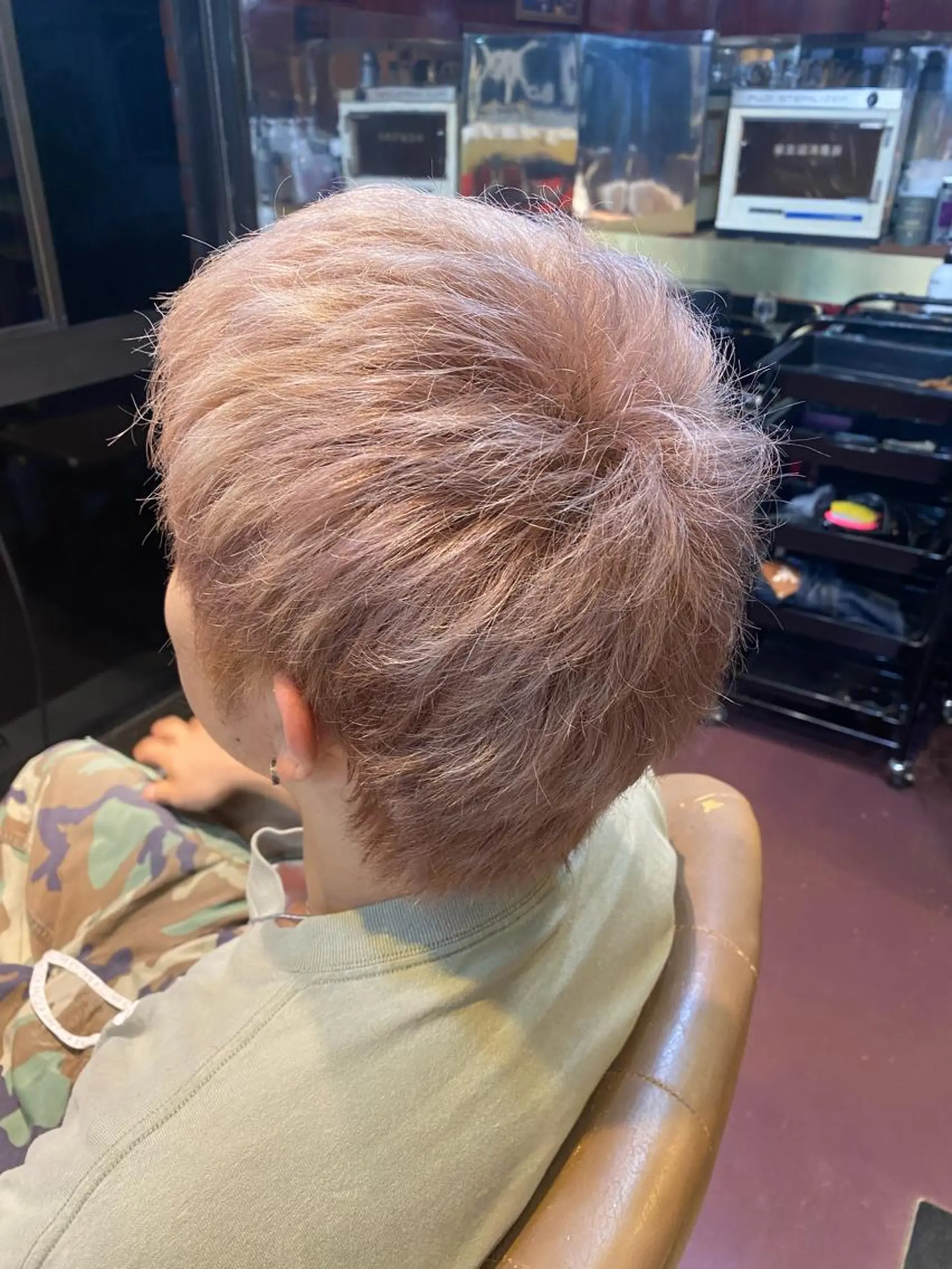 ショート カラー ブリーチ トリートメント 横浜カットパーマ 特殊/ 平林侑馬のヘアスタイル