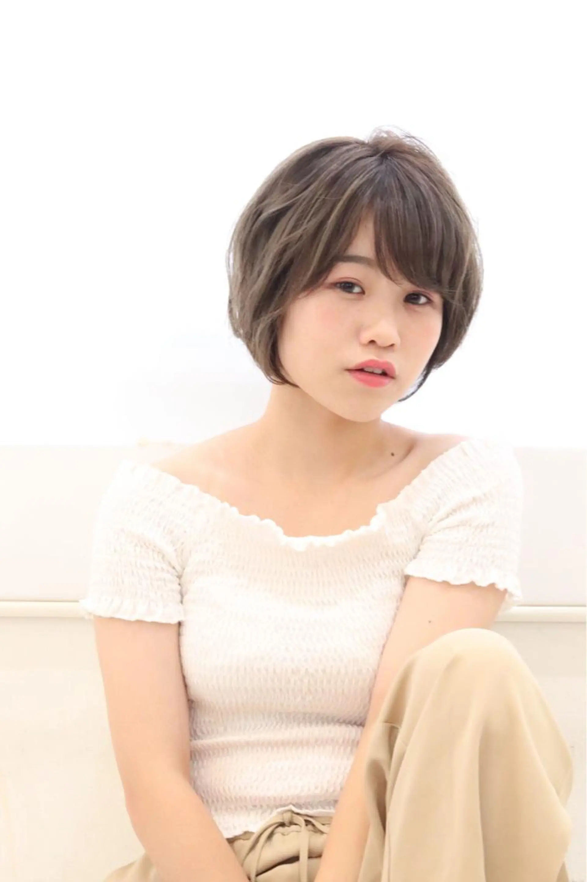 ショート ヘアアレンジ ショートヘア 愛されヘア/ 暖色カラー/まいこのヘアスタイル