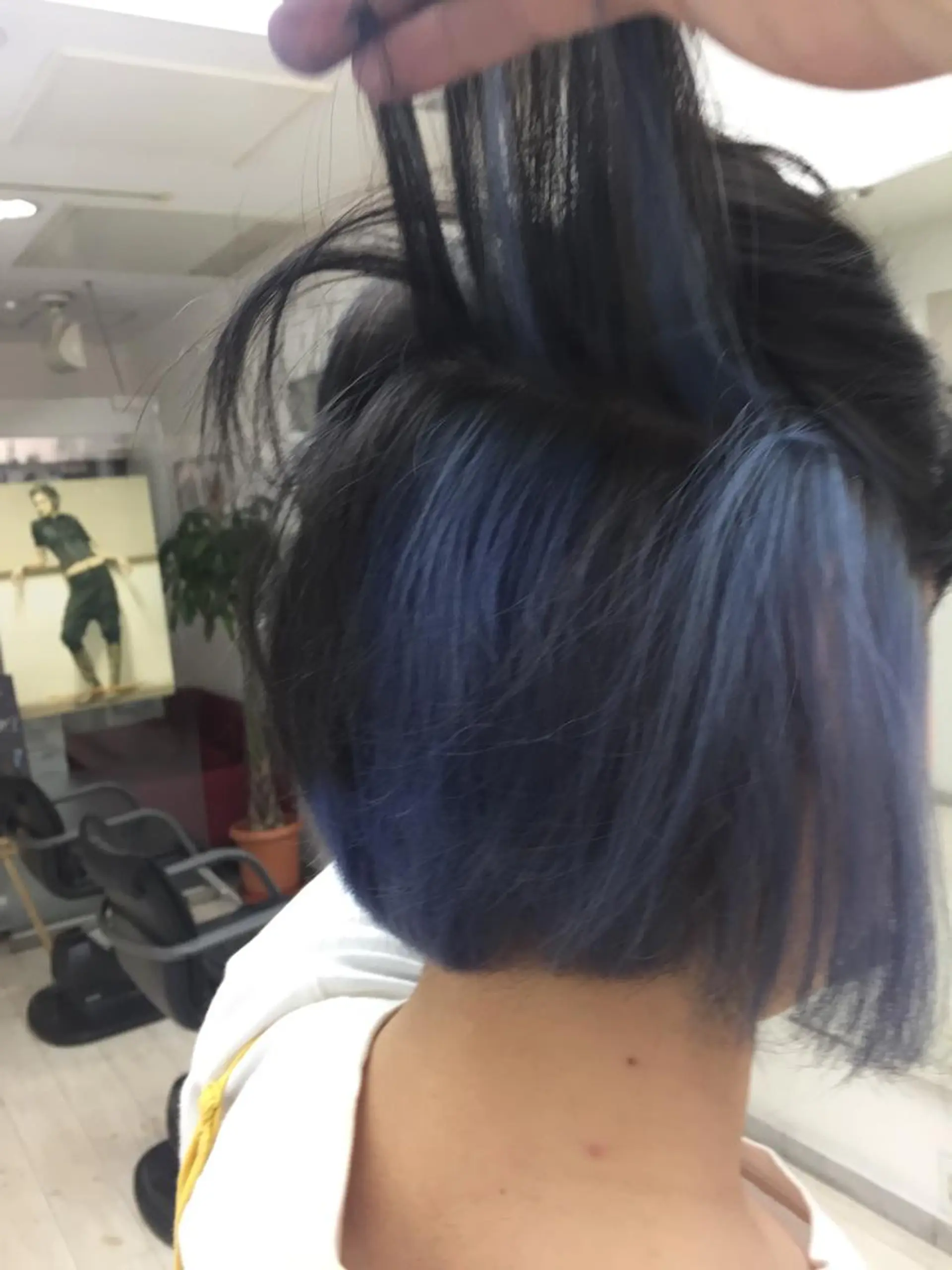 ミディアム カラー インナーカラー 難波/心斎橋/ボブ/ 髪質改善/ハイトーンのヘアスタイル