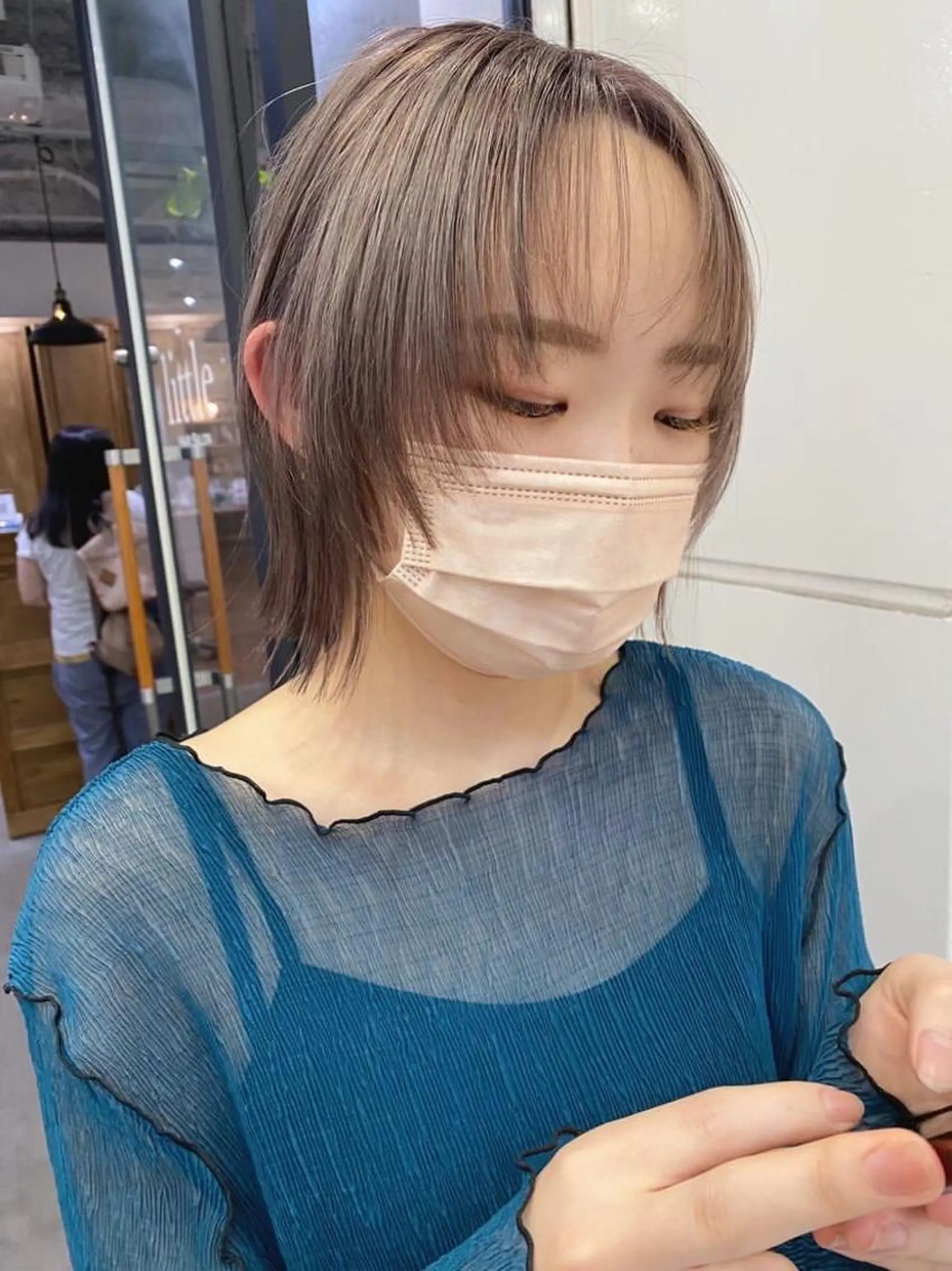 ショート カラー グレージュ 広島/ボブ/レイヤー 🌿‬wakabaのヘアスタイル