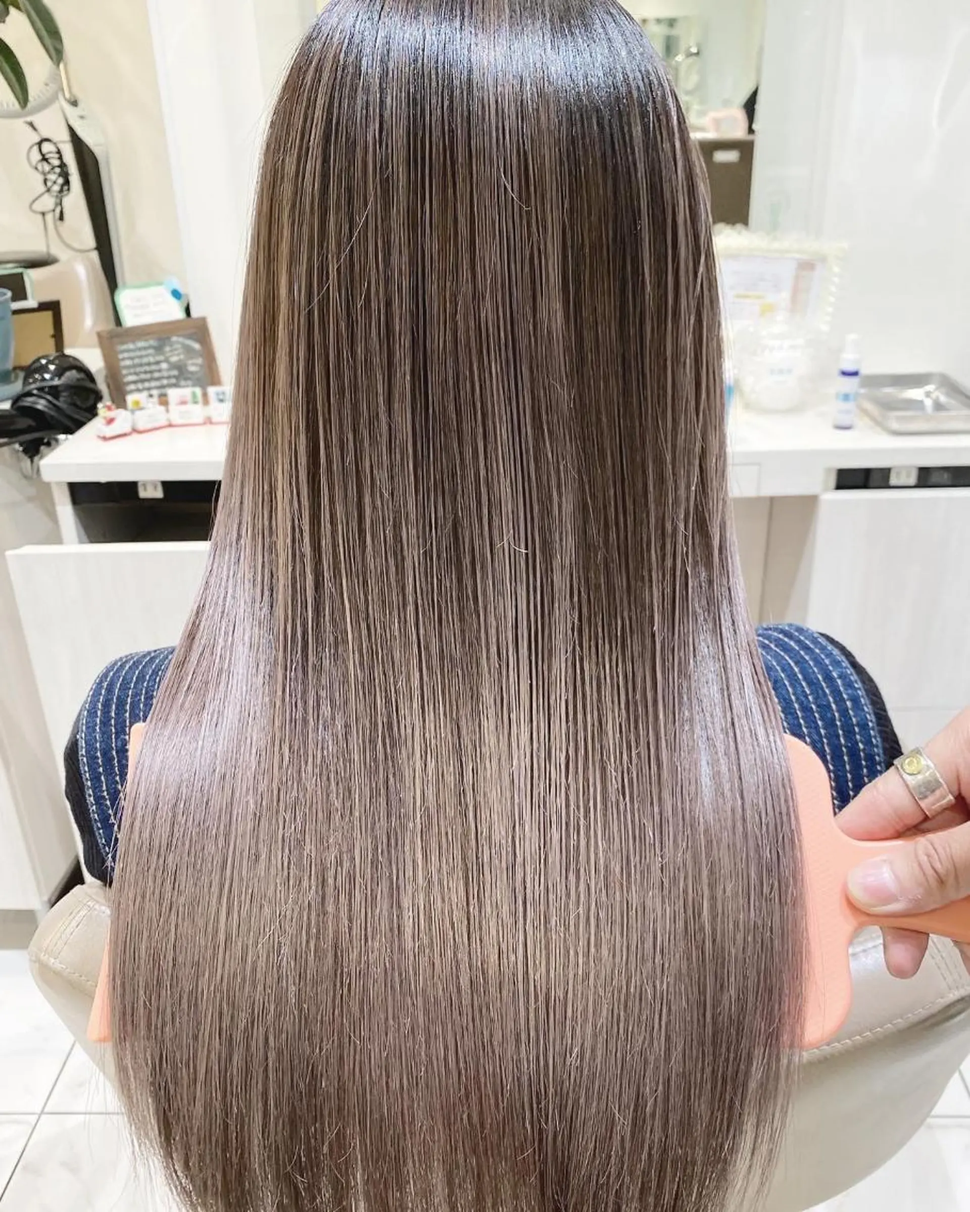 ロング カラー 髪質改善 ヘアカラー トリートメント 高橋凜/髪質改善/ 縮毛矯正/カラーのヘアスタイル