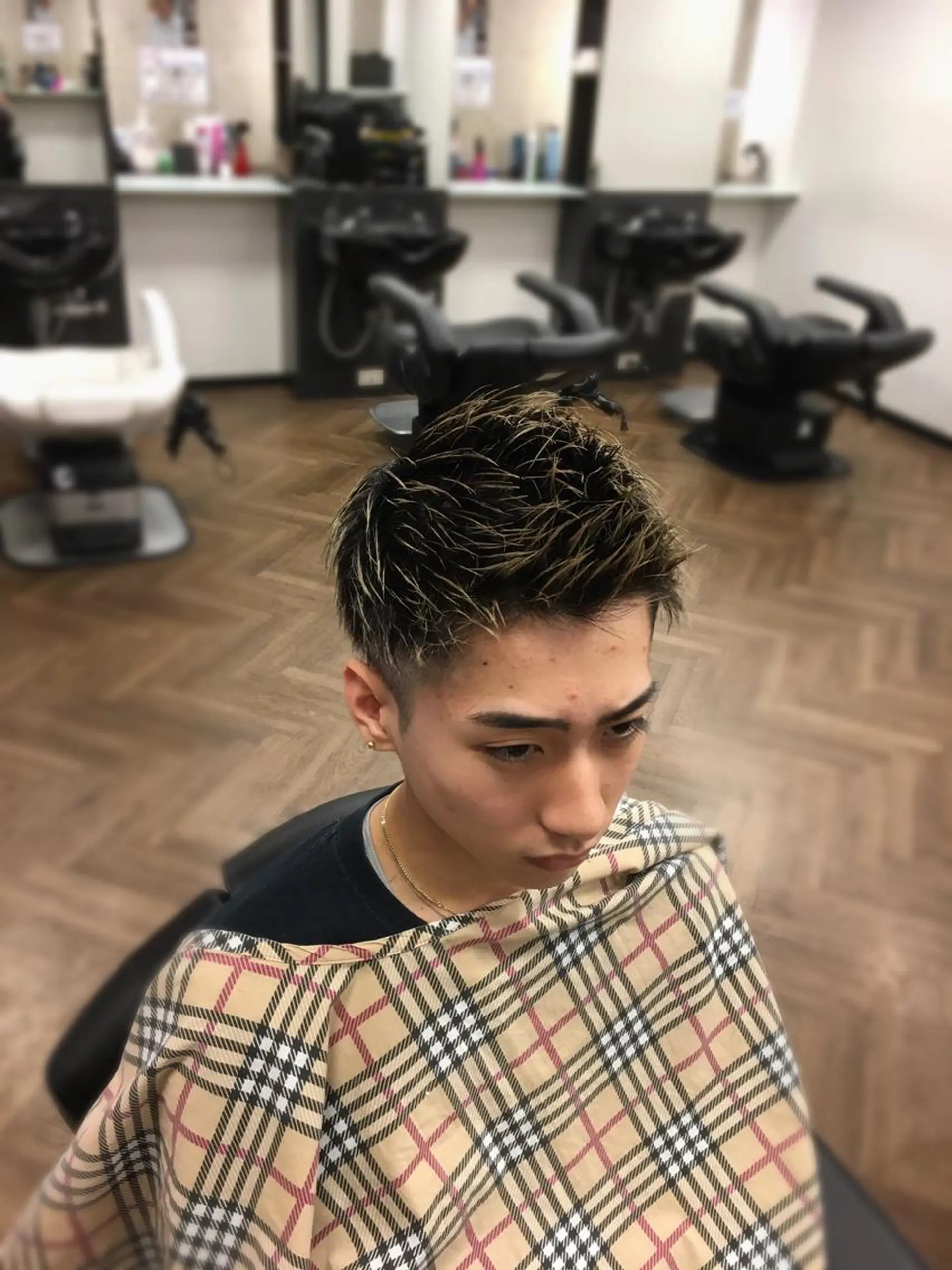 ショート メンズ モヒカン カット 前田賢生 ご新規様はNGのヘアスタイル