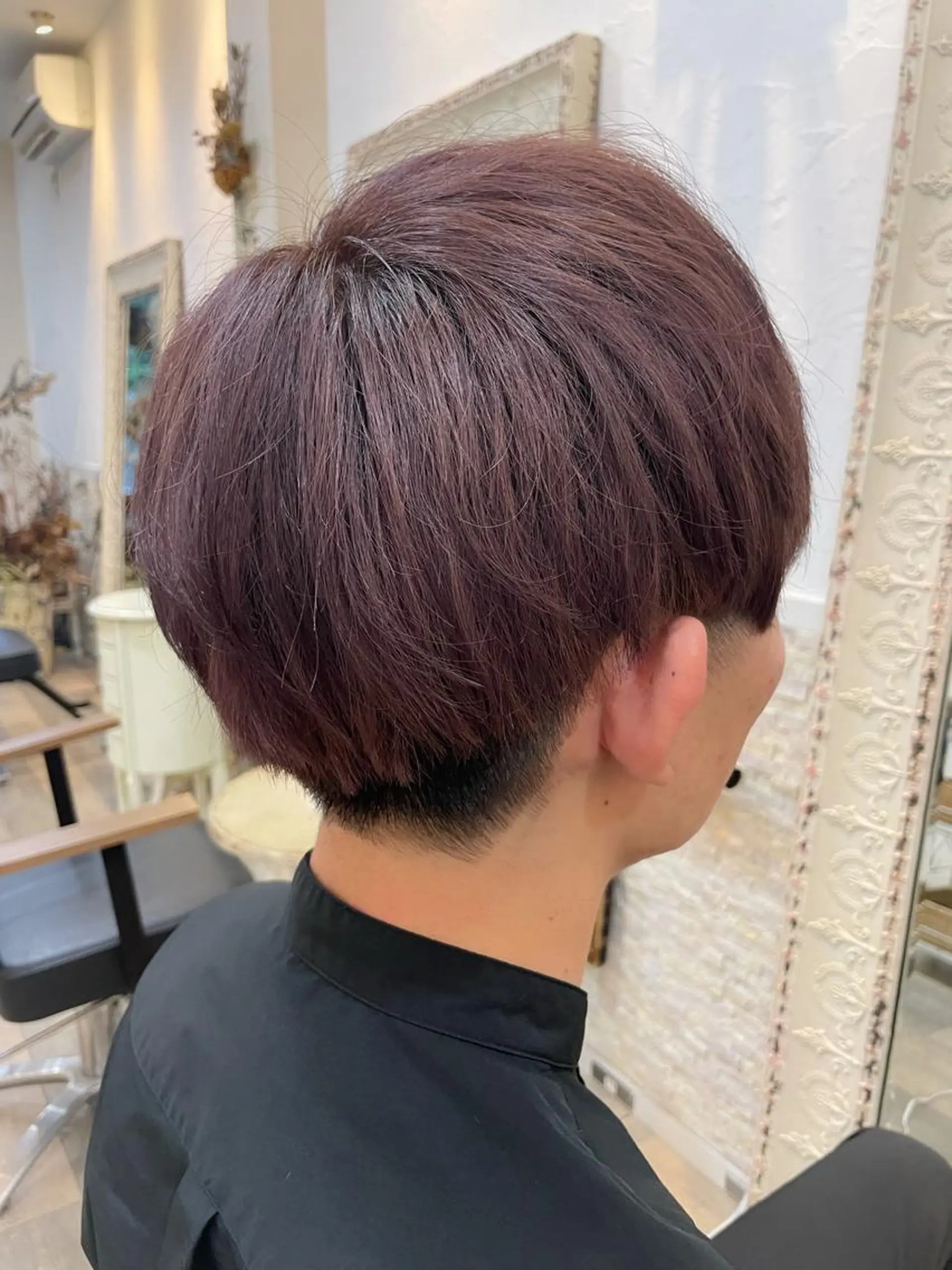 ミディアム カラー メンズ カット ヘアカラー トリートメント メンズ特化🟡個室 口コミ高評価🟡三澤のヘアスタイル