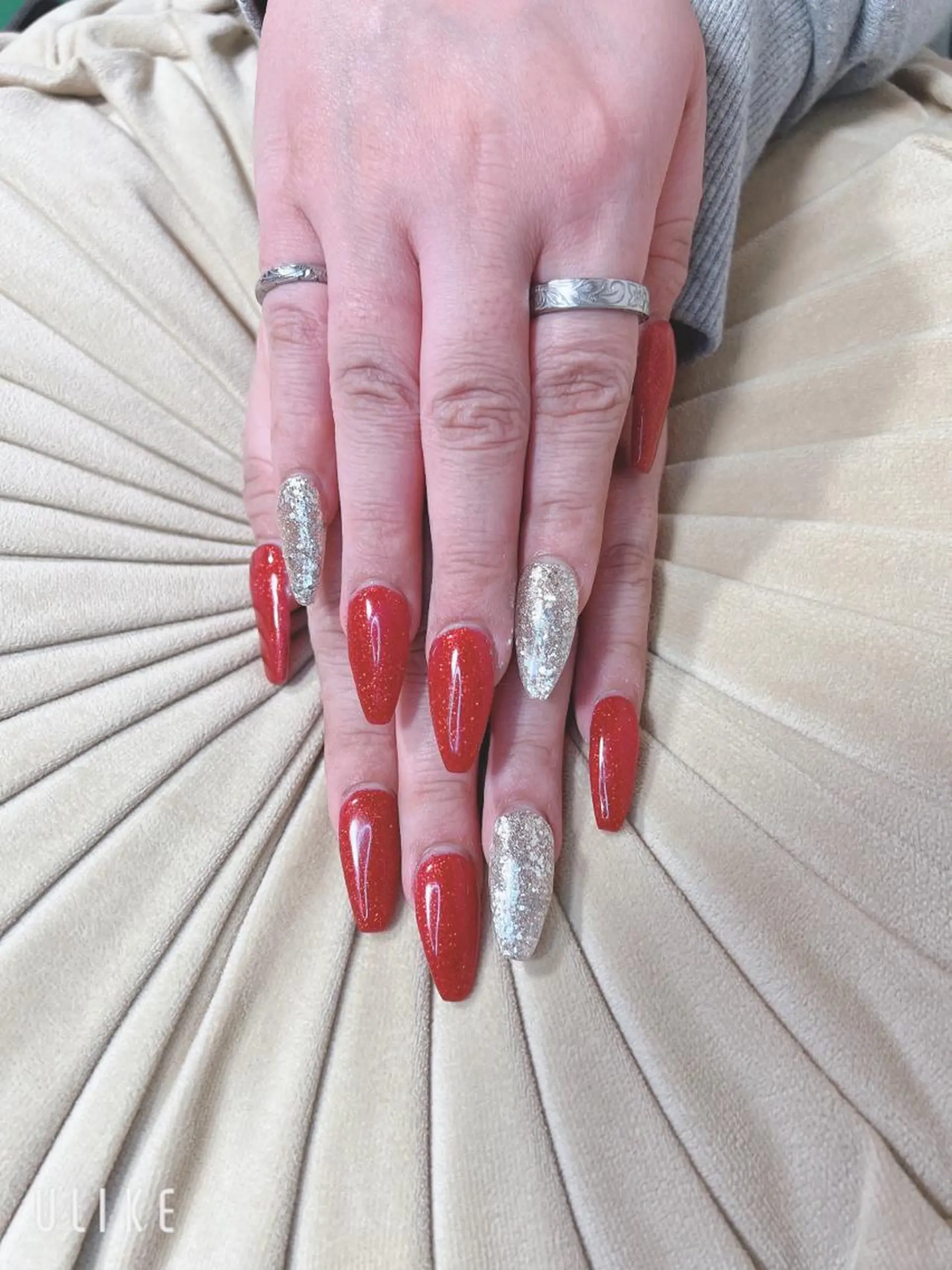 ネイル ロングネイル ワンカラーネイル スカルプネイル Toujours所属・山崎 美姫のネイルデザイン