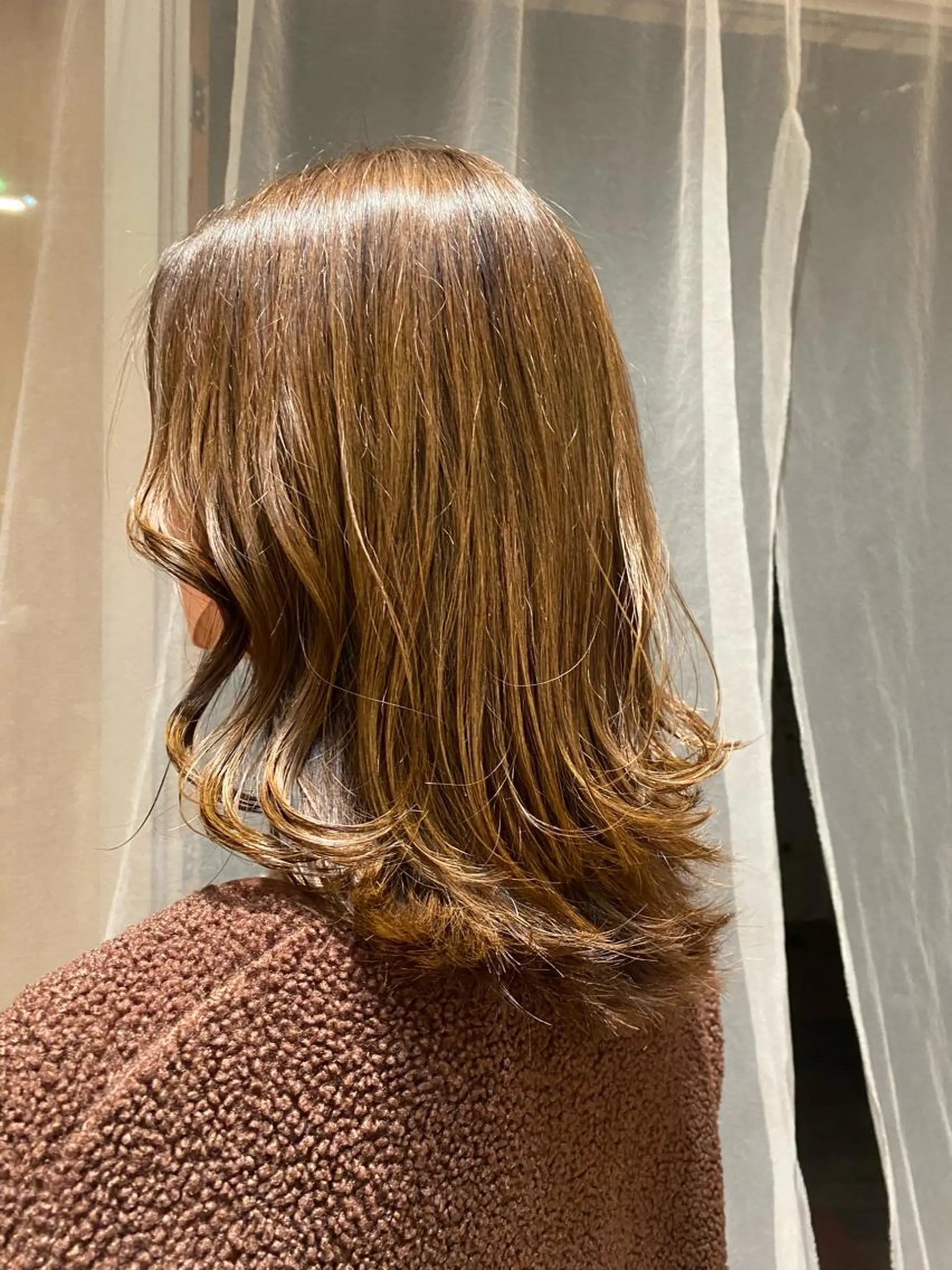 ミディアム くびれヘア 大人可愛い♡コテ巻き パーマ🌼杉田 萌恵のヘアスタイル