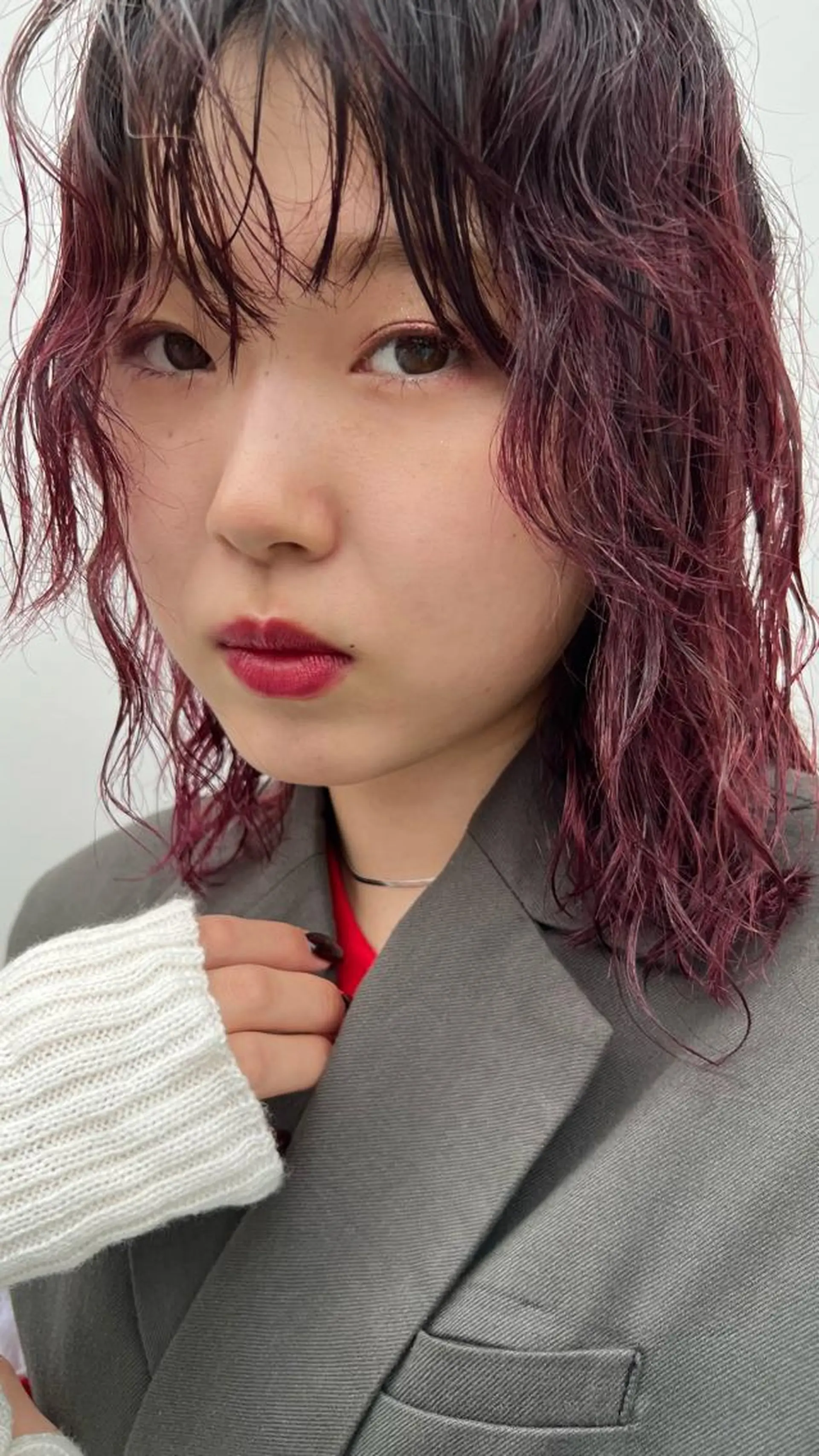 ミディアム カラー パーマ 髪質改善特化🥣🫧 天神美容室のヘアスタイル