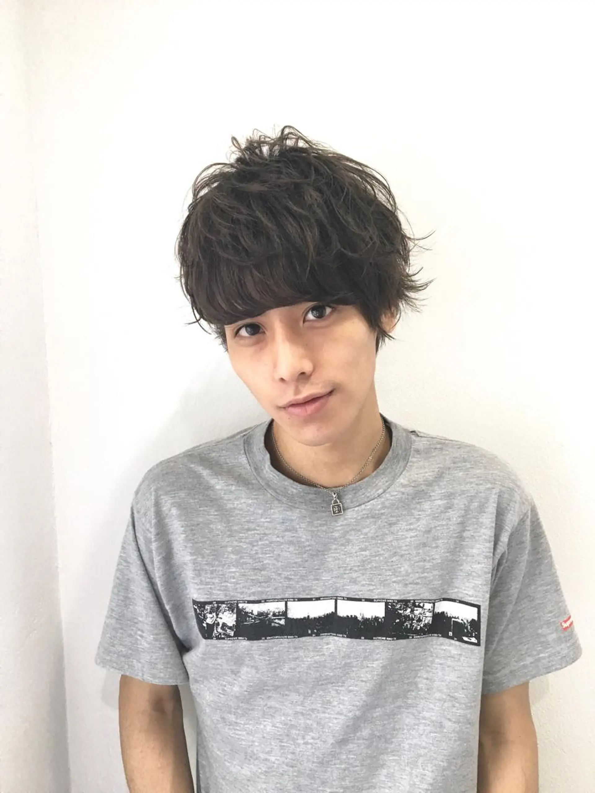 ショート カラー パーマ ヘアアレンジ メンズ キッズ マツエク・マツパ 境 健助のヘアスタイル