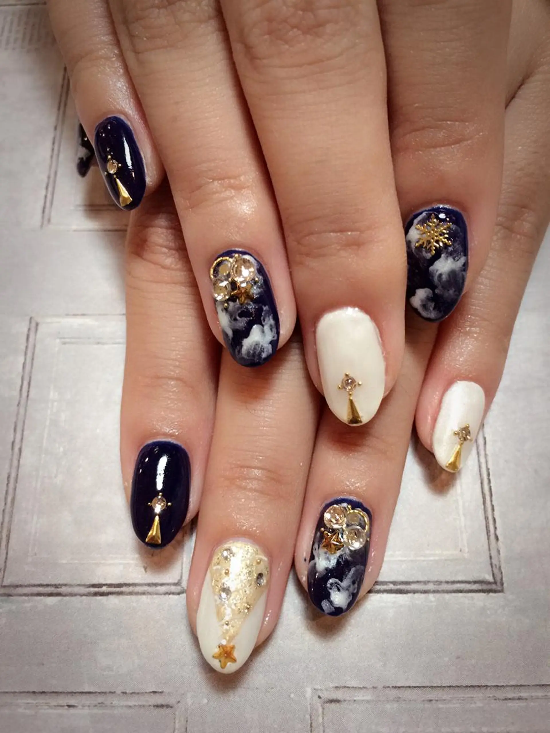 ネイル 冬ネイル クリスマス jdn kayokoのネイルデザイン