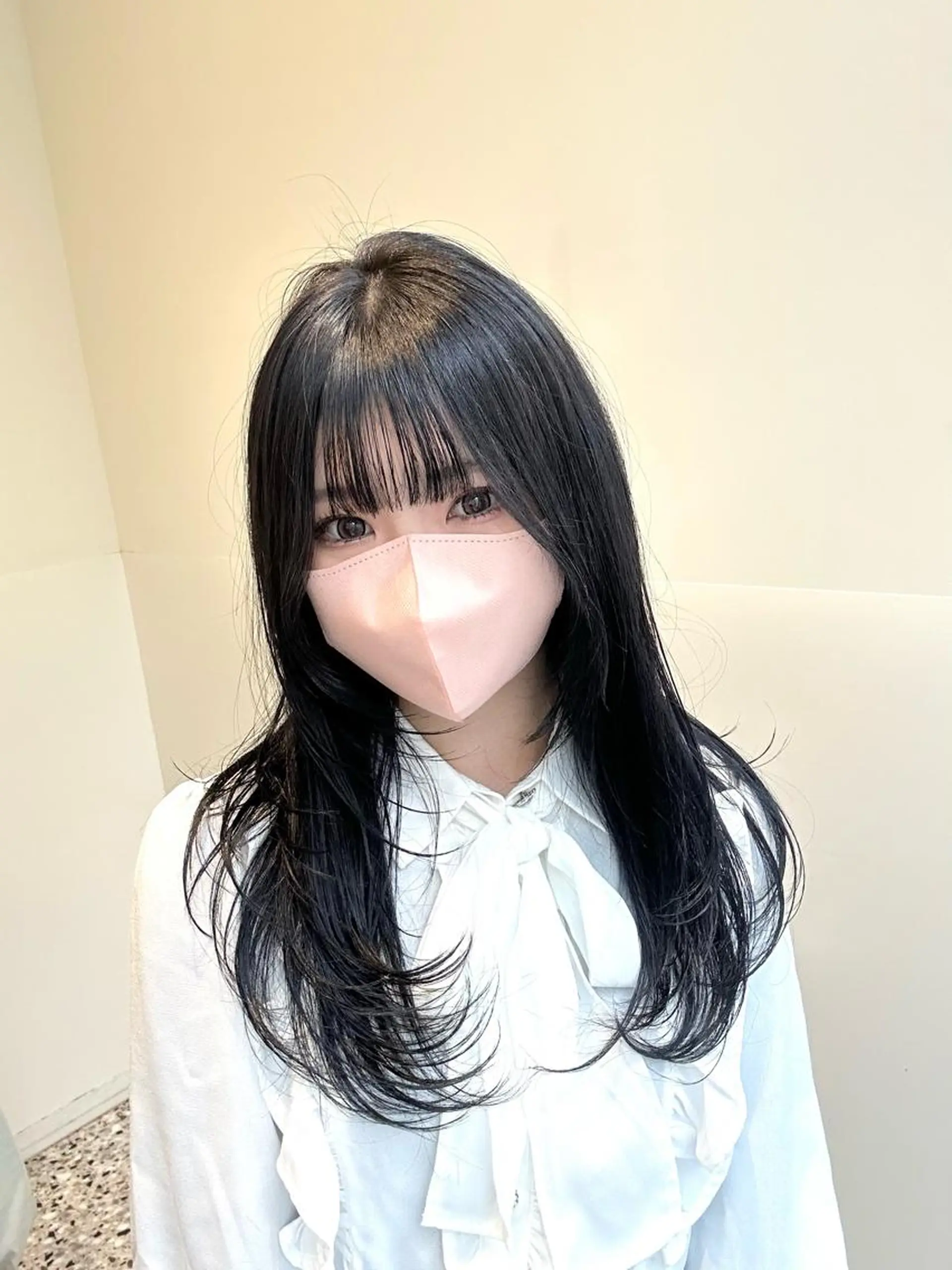 セミロング レイヤーカット レイヤー/ハッシュ 渋谷/サッタのヘアスタイル