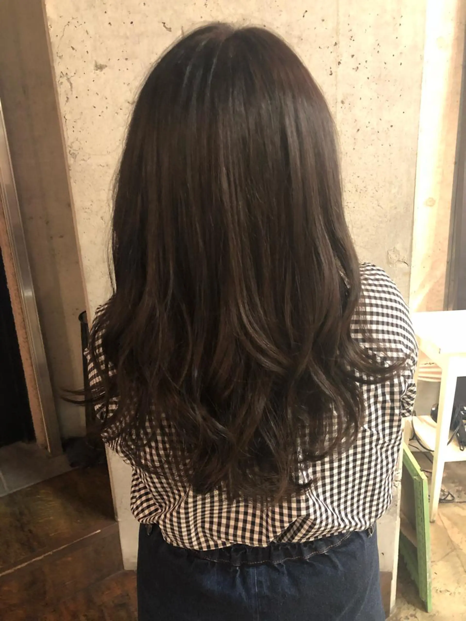 セミロング カラー 透明感カラー 髪質改善韓国レイヤー カット内田智大のヘアスタイル